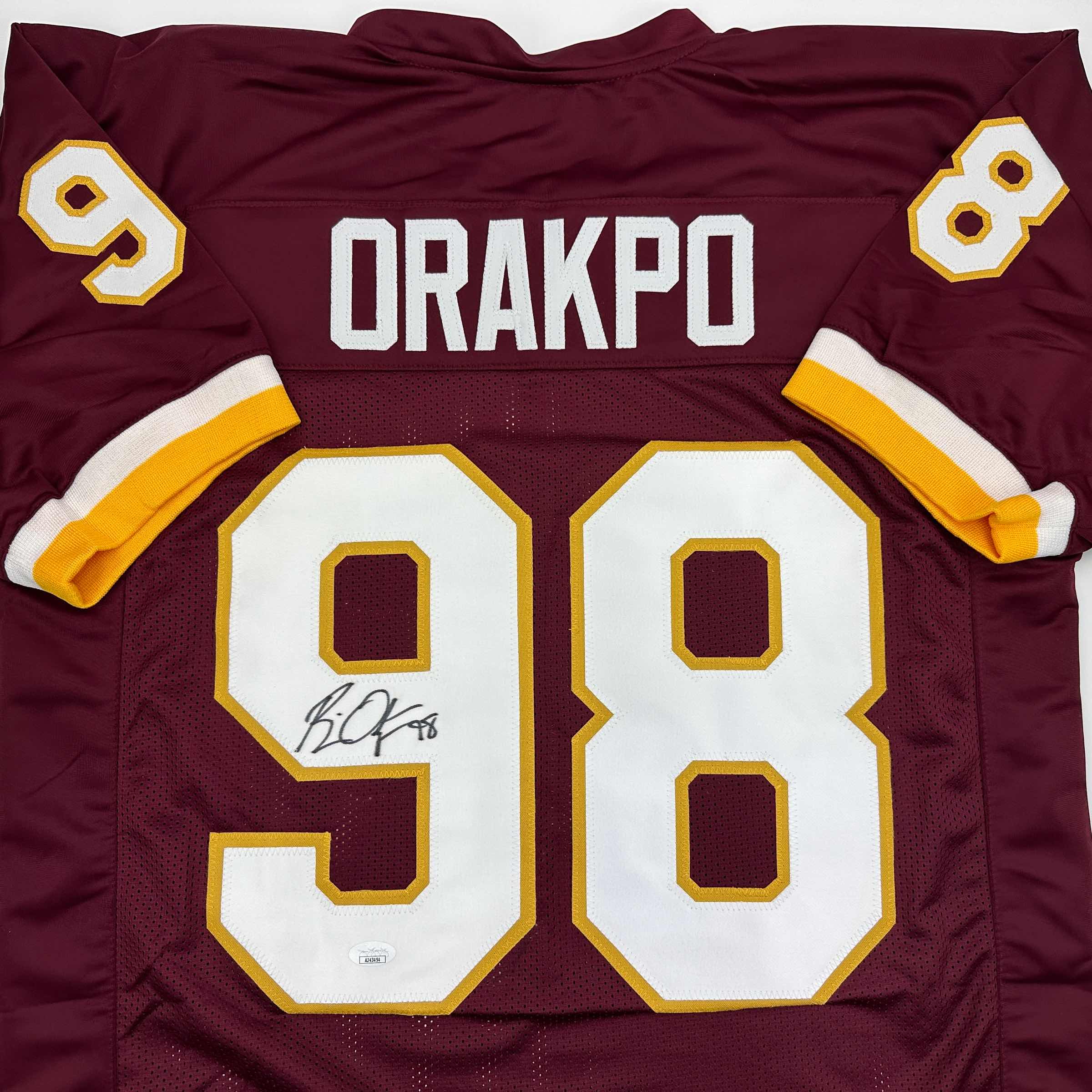 Autographed Washington Commanders Brian Orakpo Burgundy Jersey