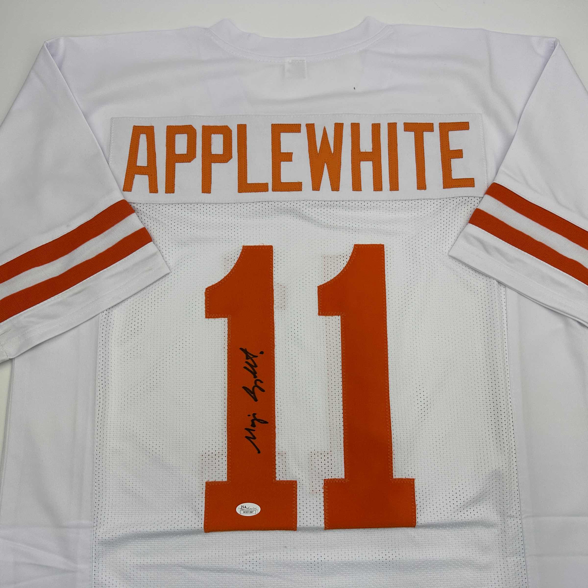 Autographed Texas Major Applewhite White College Jersey