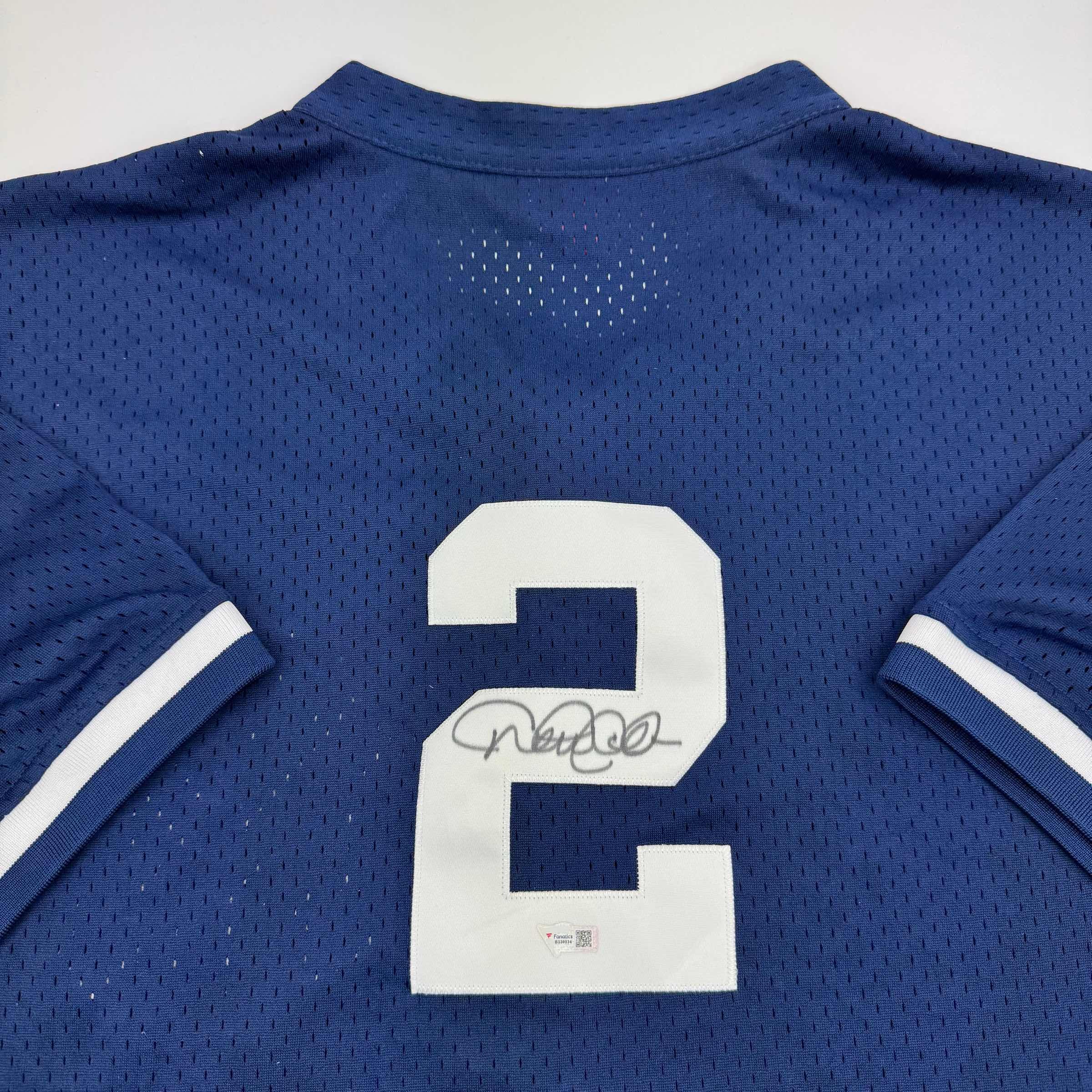 Autographed New York Yankees Derek Jeter Blue Custom Jersey