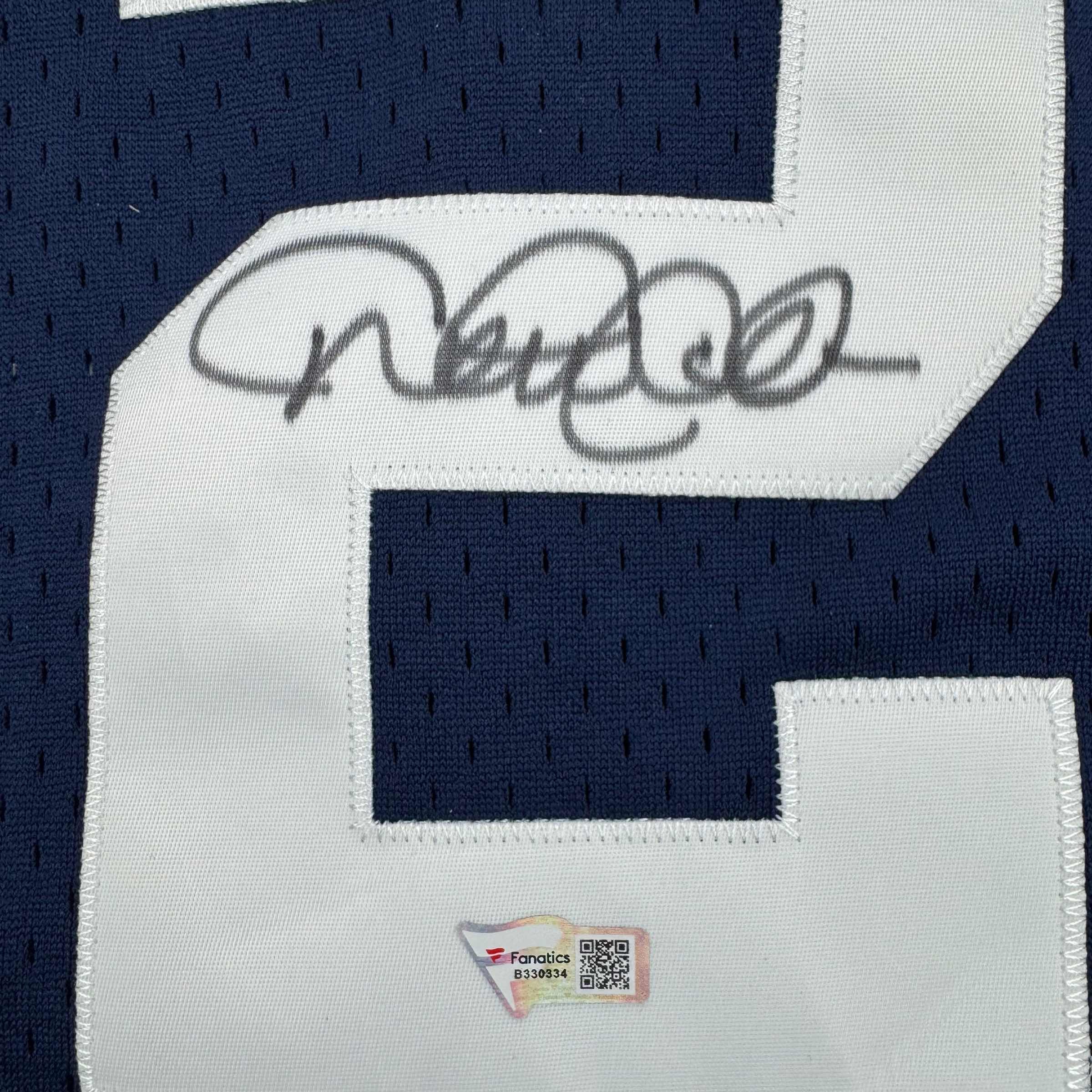 Autographed New York Yankees Derek Jeter Blue Custom Jersey