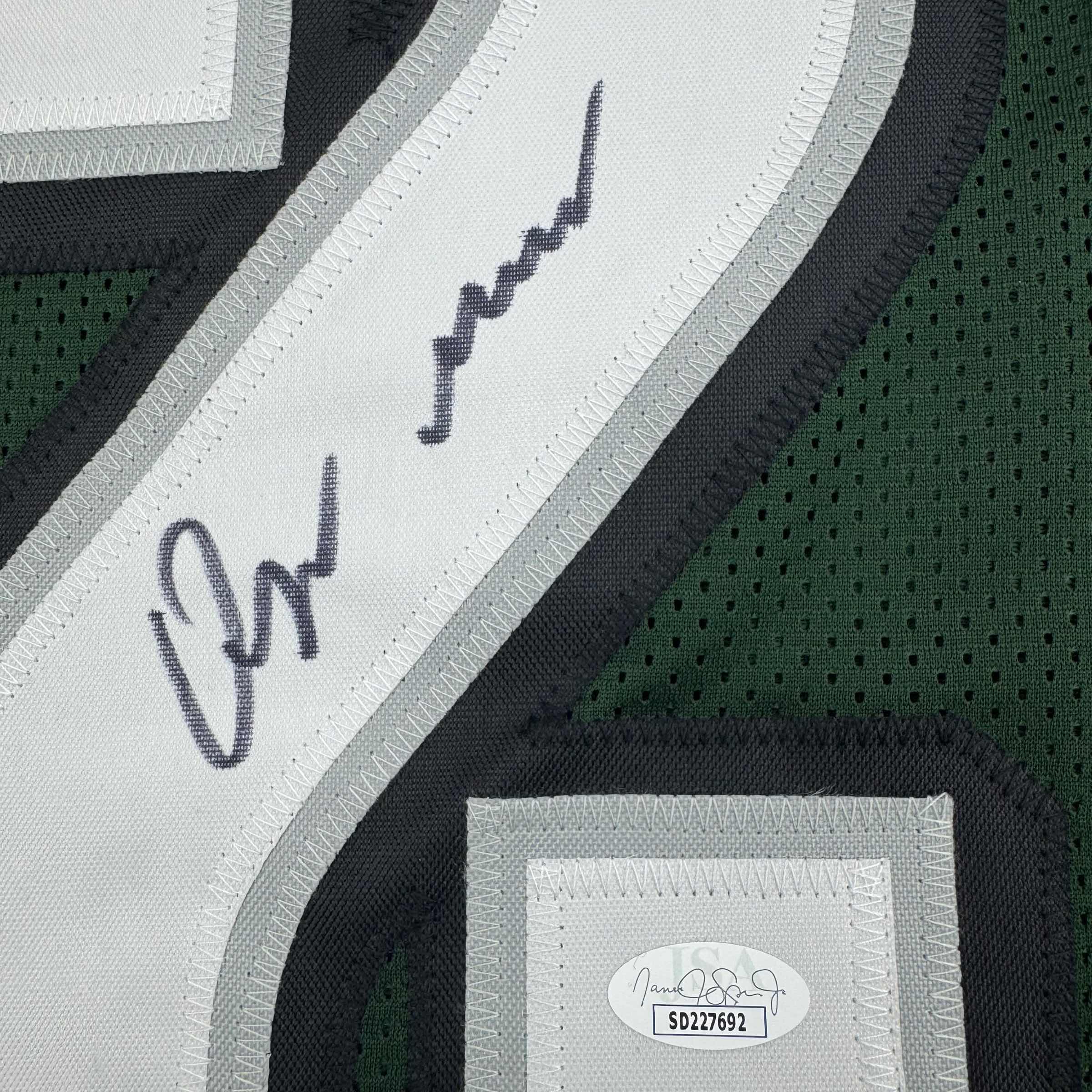 Autographed Quinyon Mitchell Philadelphia Green Football Jersey