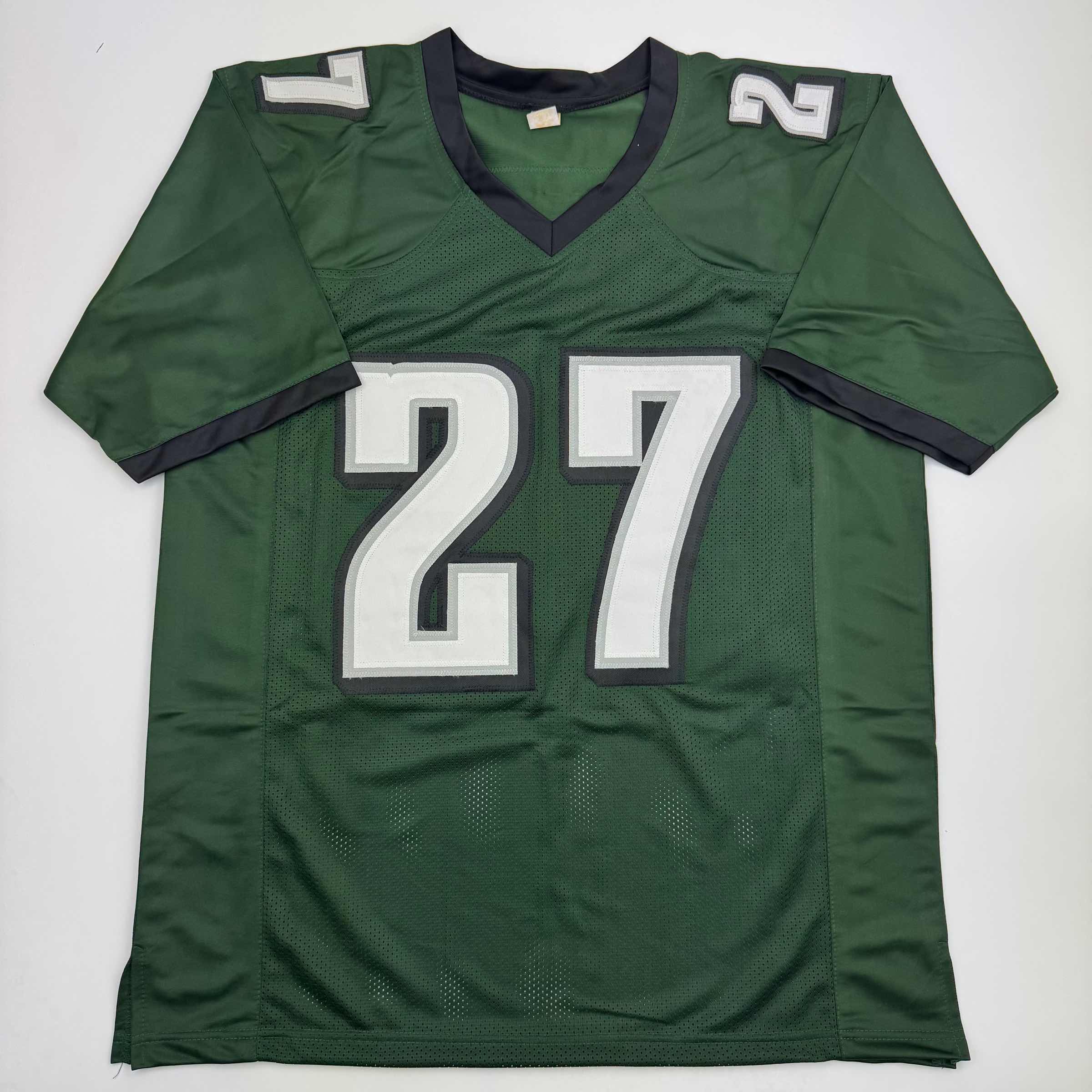 Autographed Quinyon Mitchell Philadelphia Green Football Jersey