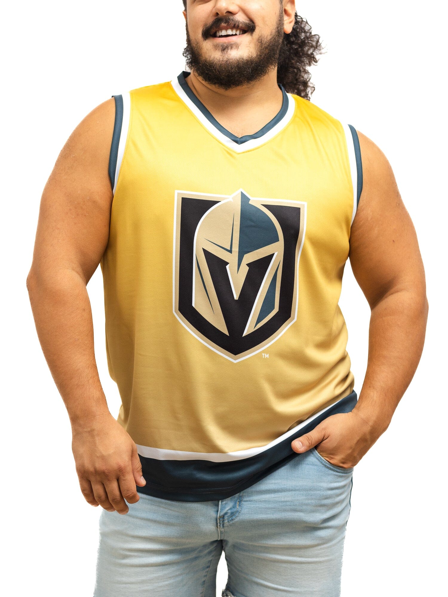 Las Vegas Golden Knights Championship Gold Ombré Hockey Tank