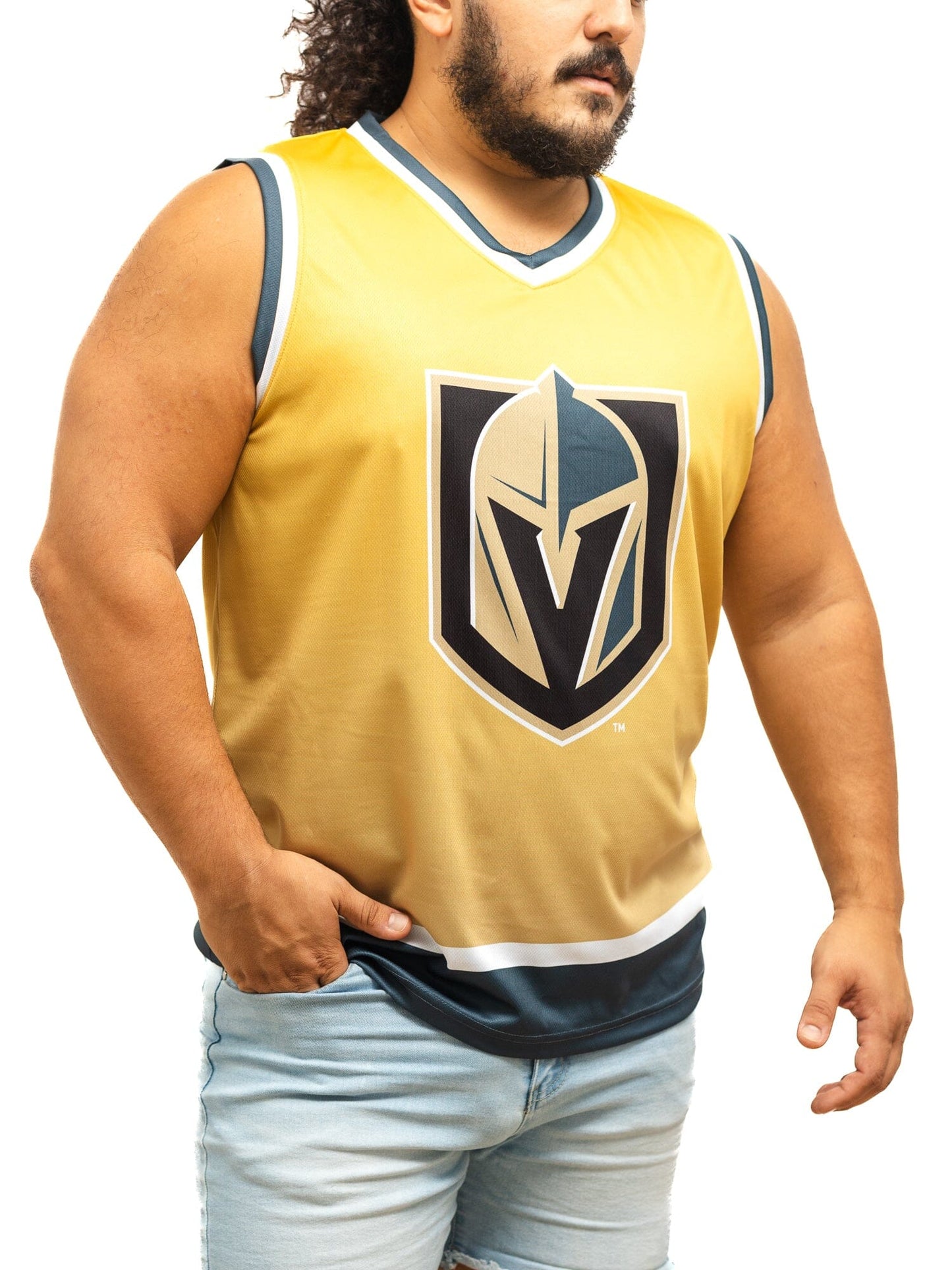 Las Vegas Golden Knights Championship Gold Ombré Hockey Tank