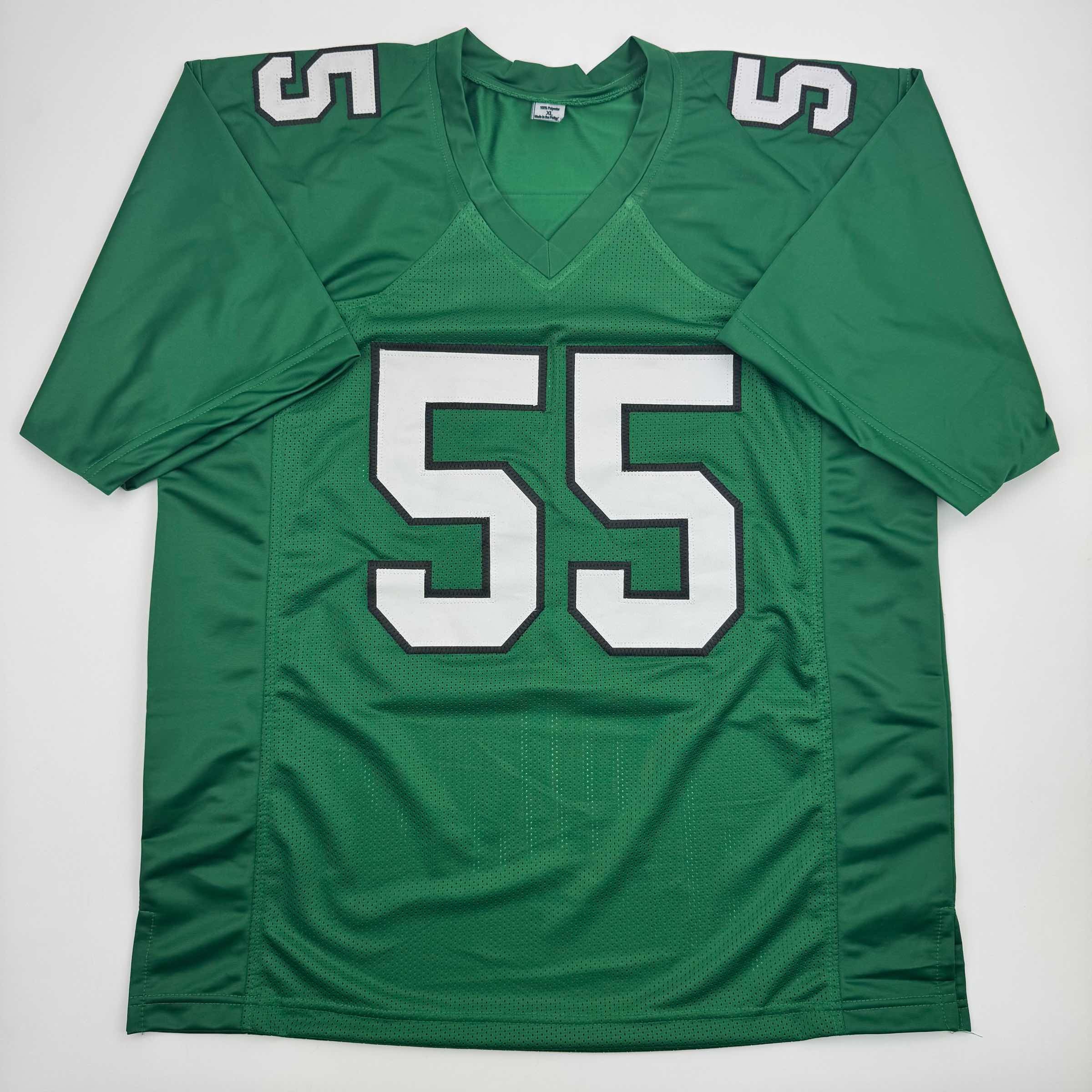 Autographed Brandon Graham Philadelphia Kelly Green Football Jersey