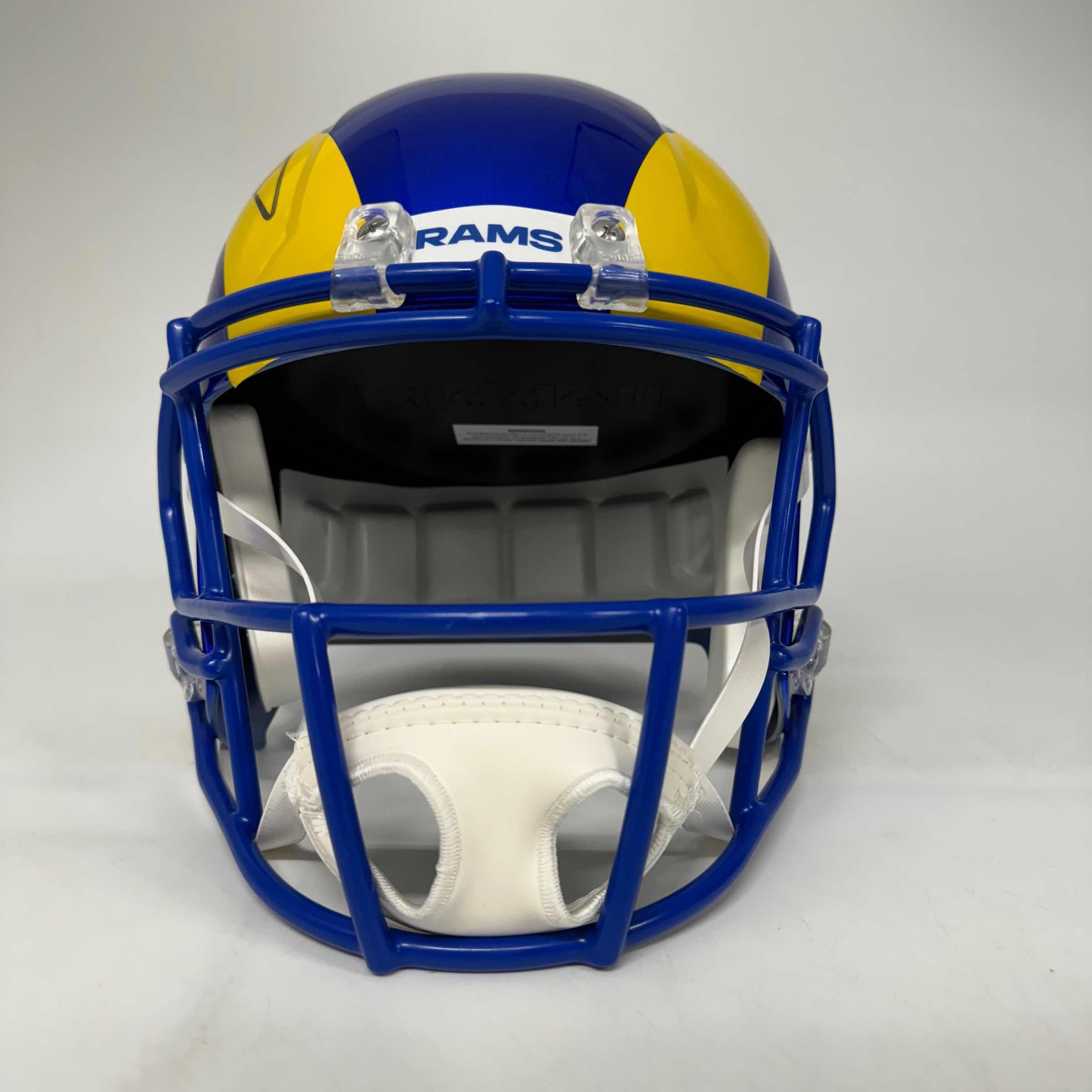 Autographed Aaron Donald Los Angeles Rams Full Size Football Helmet