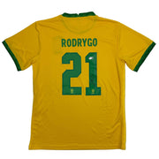 Autographed Rodrygo Silva de Goes Brazil Yellow Soccer World Cup Jersey