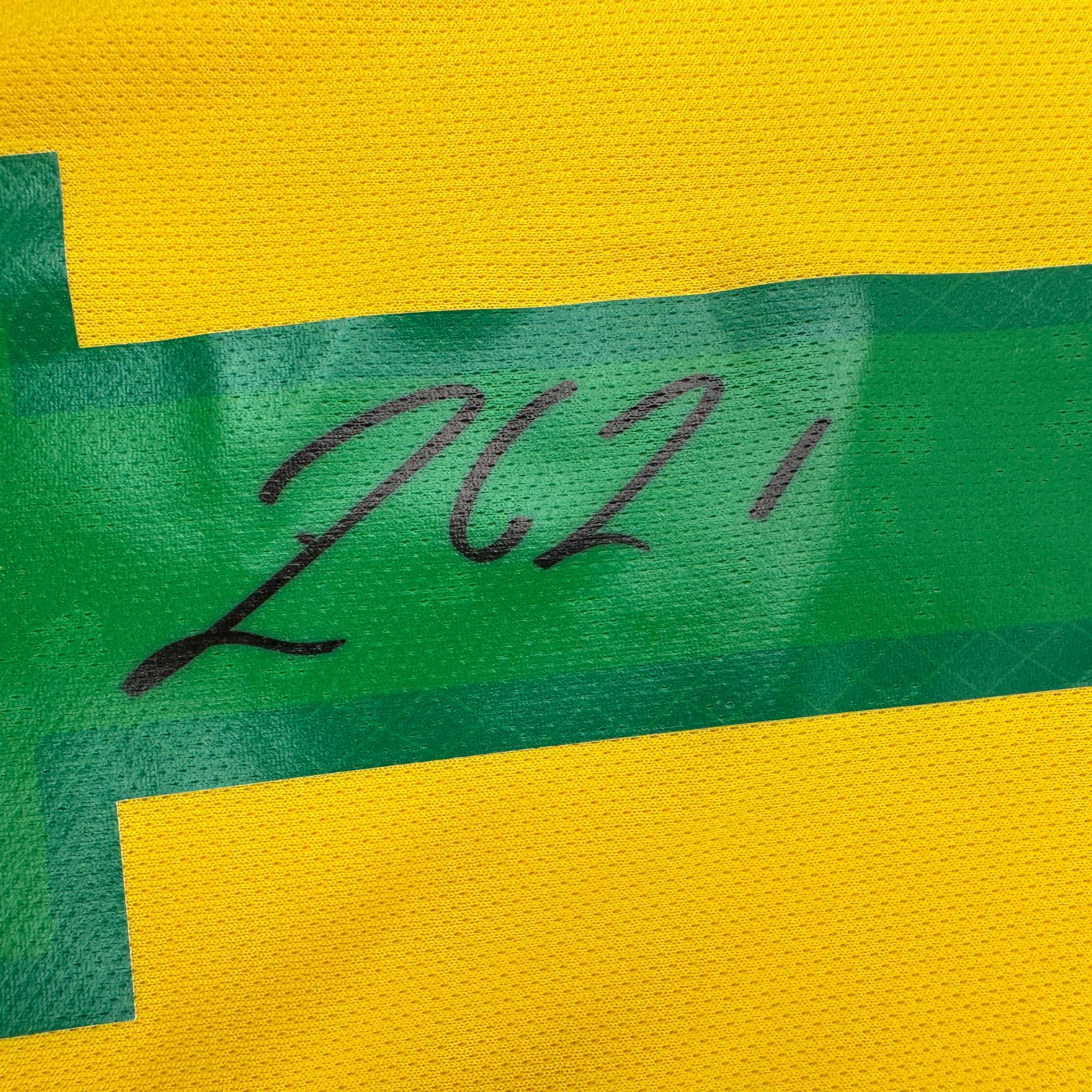 Autographed Rodrygo Silva de Goes Brazil Yellow Soccer World Cup Jersey