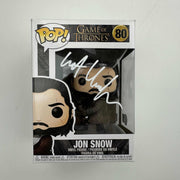 Autographed/Signed Kit Harington Jon Snow #80 Game of Thrones Funko Pop TV Television Figurine Toy Beckett BAS COA
