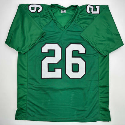Autographed Saquon Barkley Philadelphia Eagles Kelly Green Football Jersey