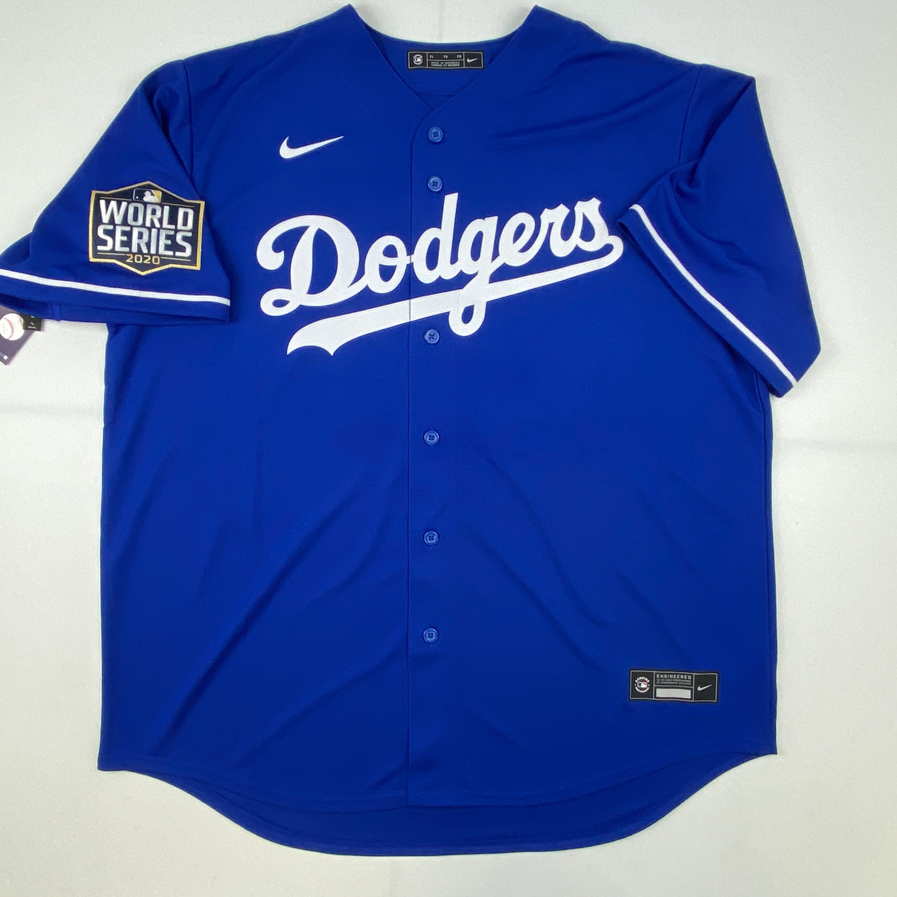 Autographed Cody Bellinger 2020 WS Champ Los Angeles Dodgers Authentic Baseball Jersey