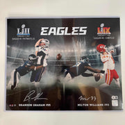 Autographed Philadelphia Eagles Brandon Graham & Milton Williams Dual Super Bowl Champions Photo
