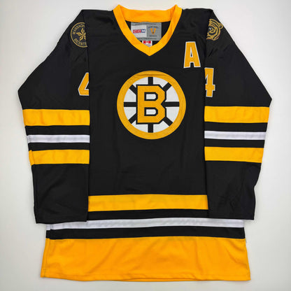 Autographed Bobby Orr Boston Bruins Black Hockey Jersey
