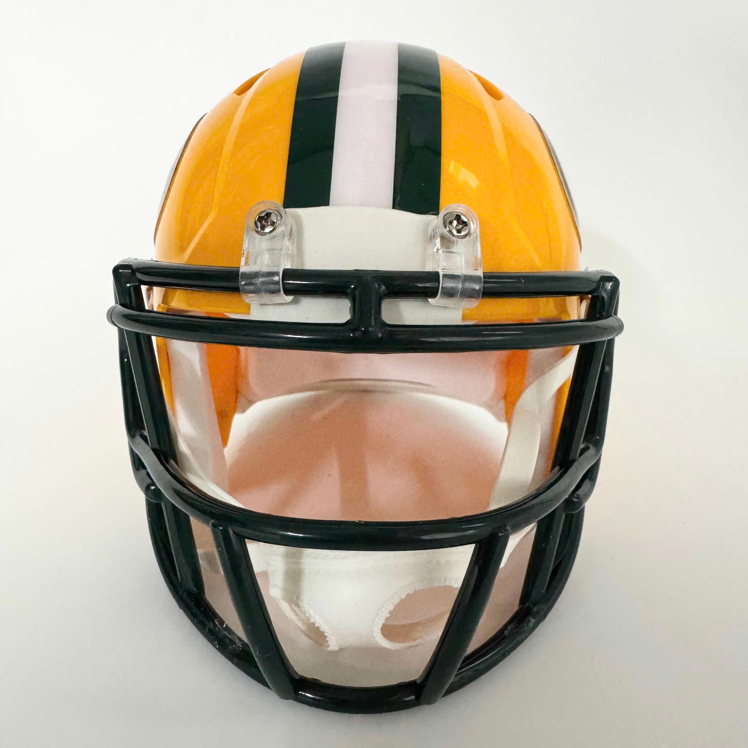 Autographed Green Bay Packers Aaron Rodgers Football Speed Mini Helmet Autographed Green Bay Packers Aaron Rodgers Football Speed Mini Helmet