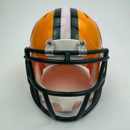 Autographed Aaron Rodgers Green Bay Packers Football Speed Mini Helmet