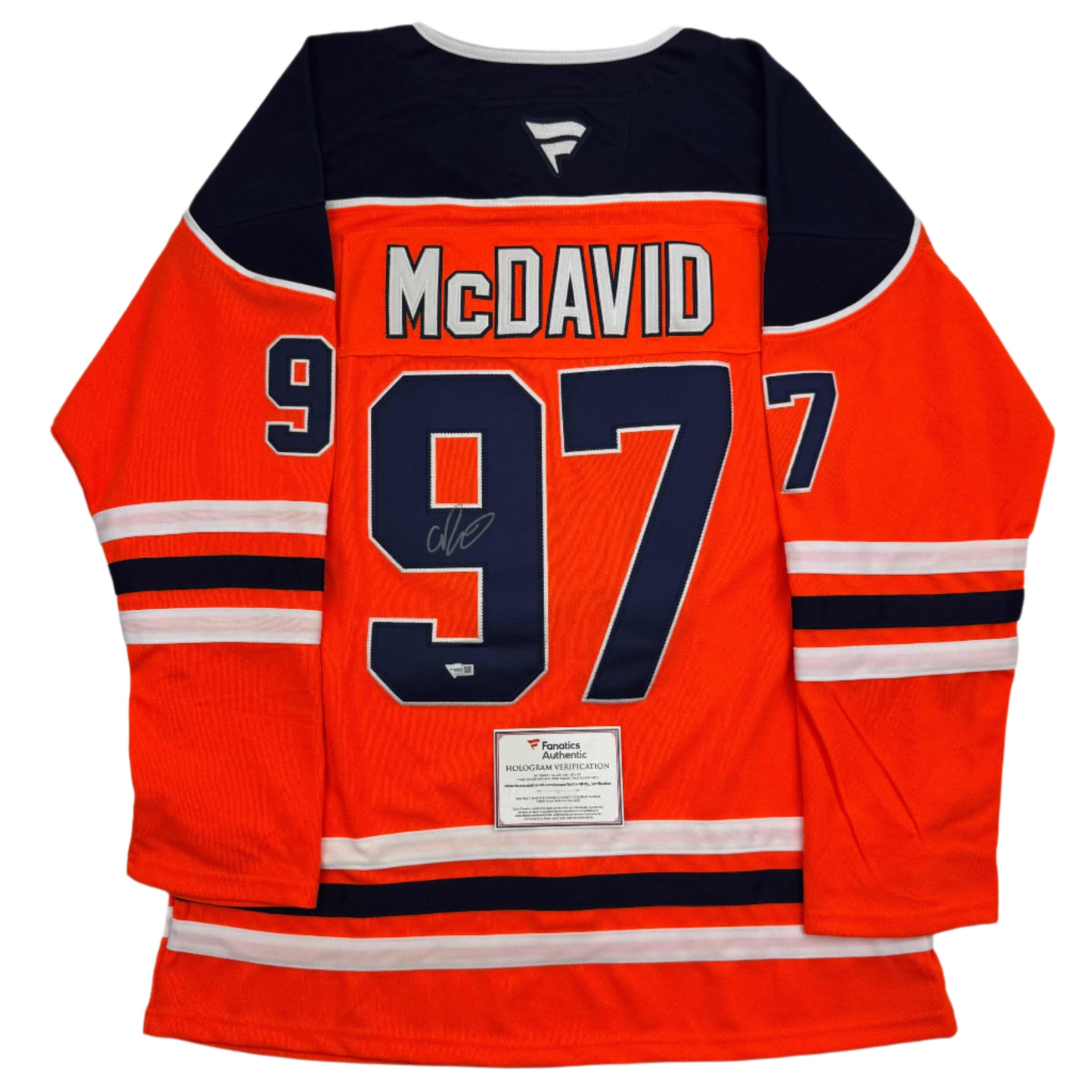 Autographed Connor McDavid Edmonton Oilers Authentic Orange Hockey Jersey