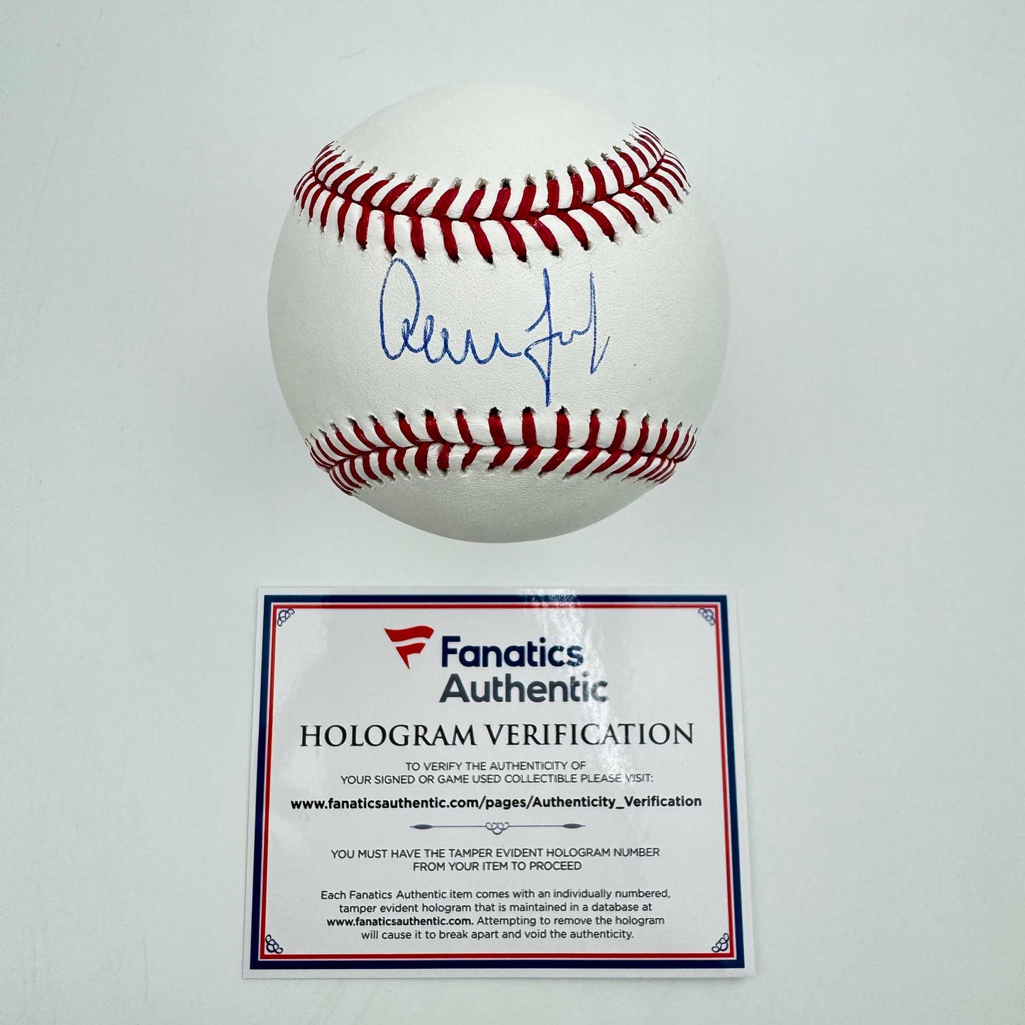 Autographed Aaron Judge Rawlings Official Major League Baseball