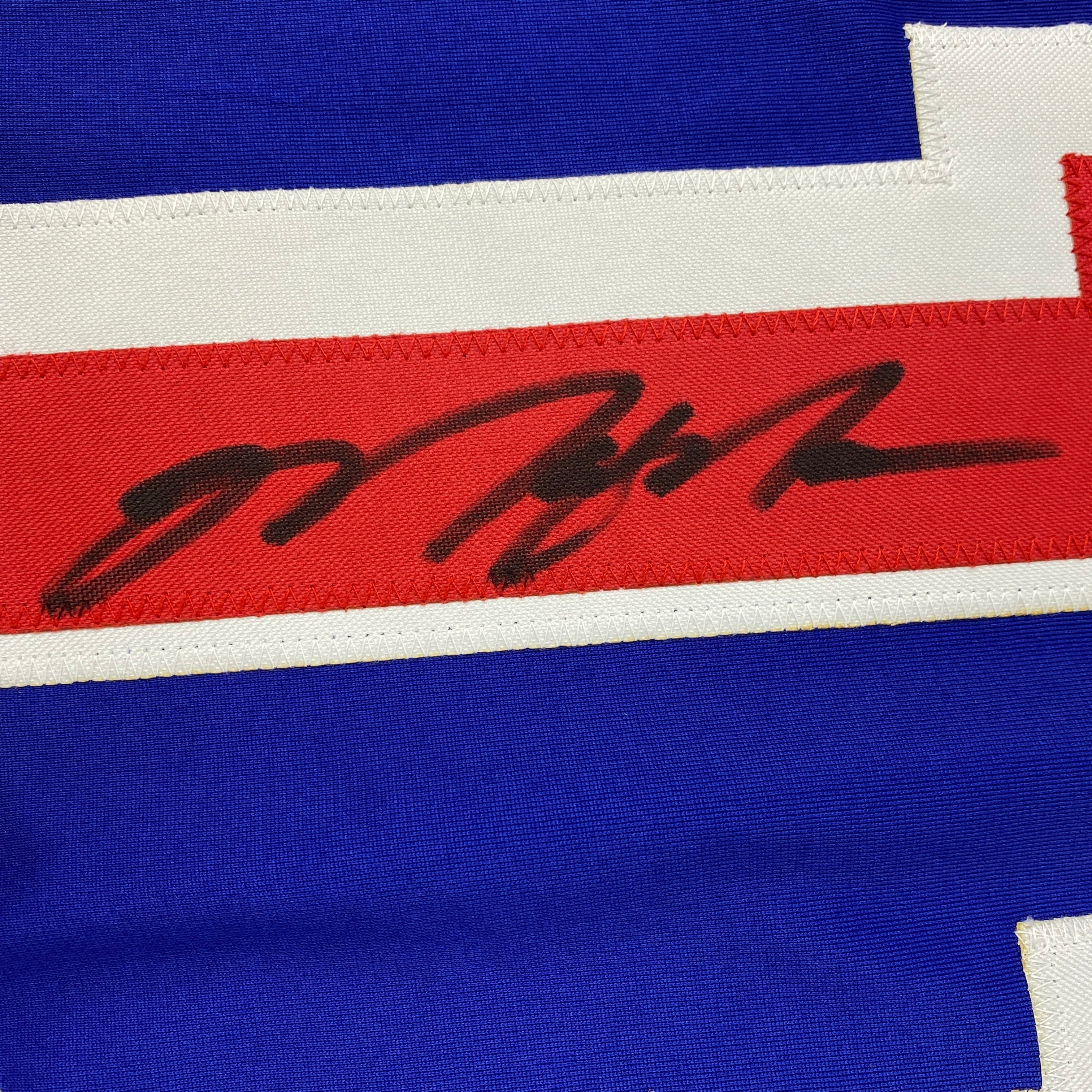 Autographed Mark Messier New York Blue Hockey Jersey