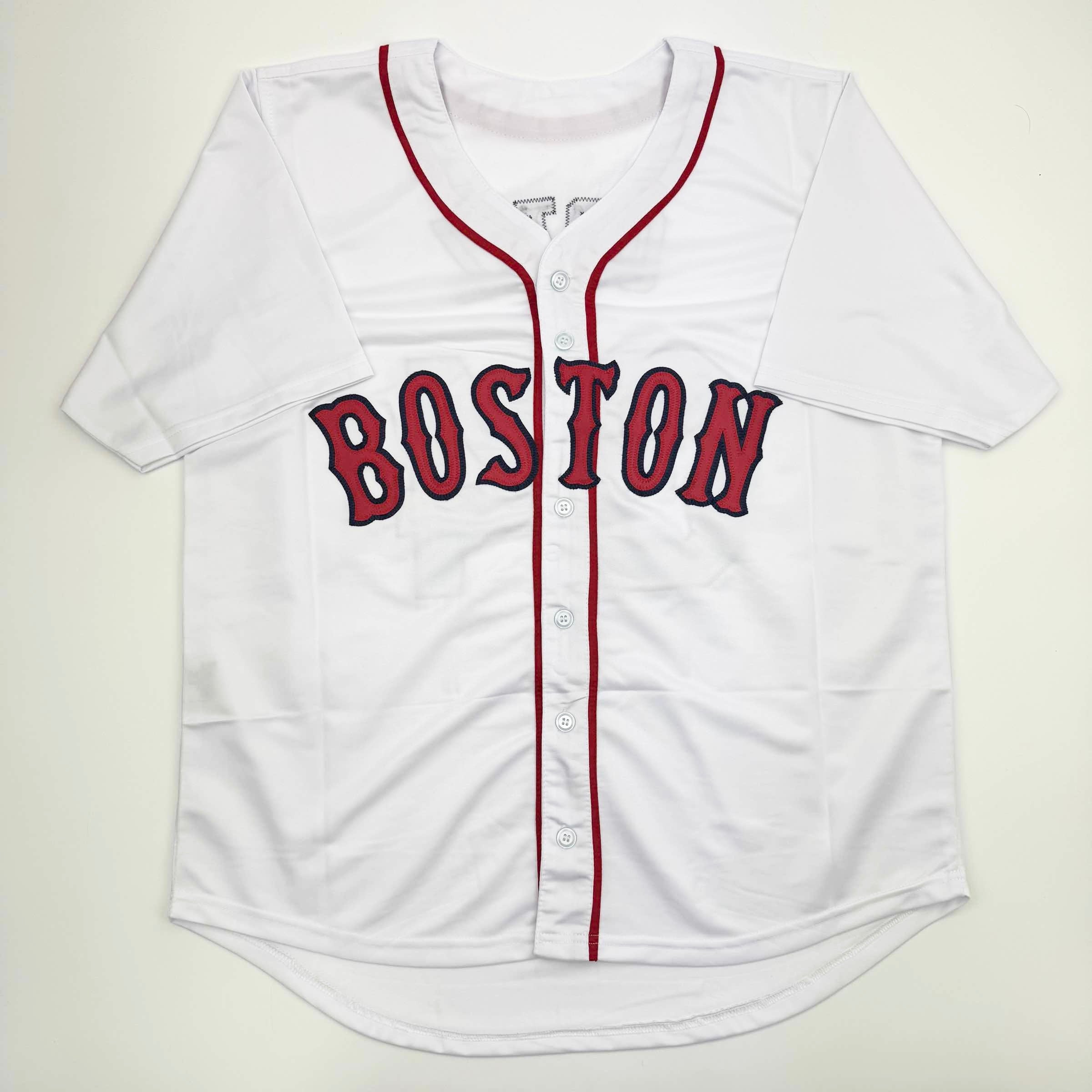 Autographed David Ortiz Boston White Baseball Jersey