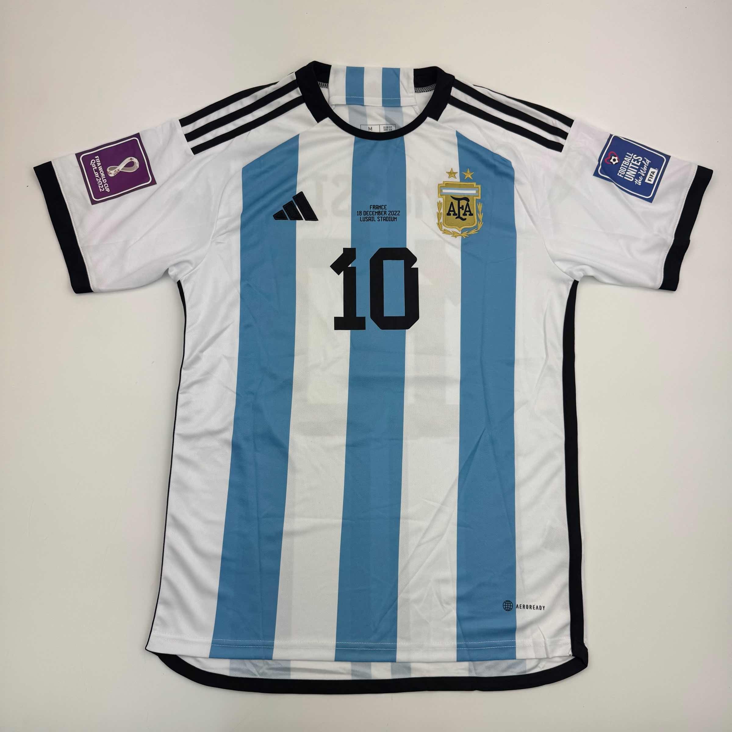 Autographed Lionel Leo Messi Argentina Blue/White Soccer Jersey