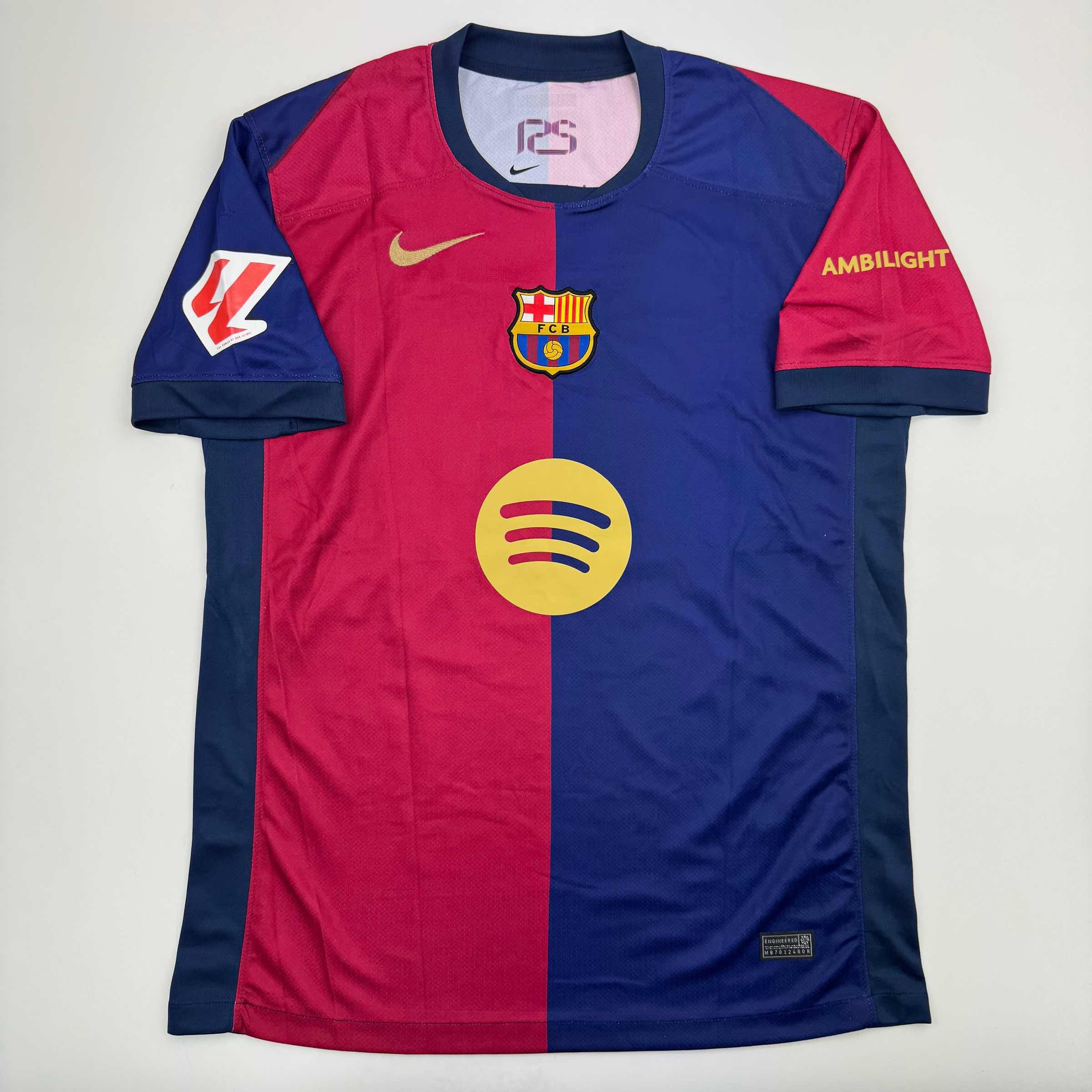 Autographed FC Barcelona Lamine Yamal Soccer Jersey