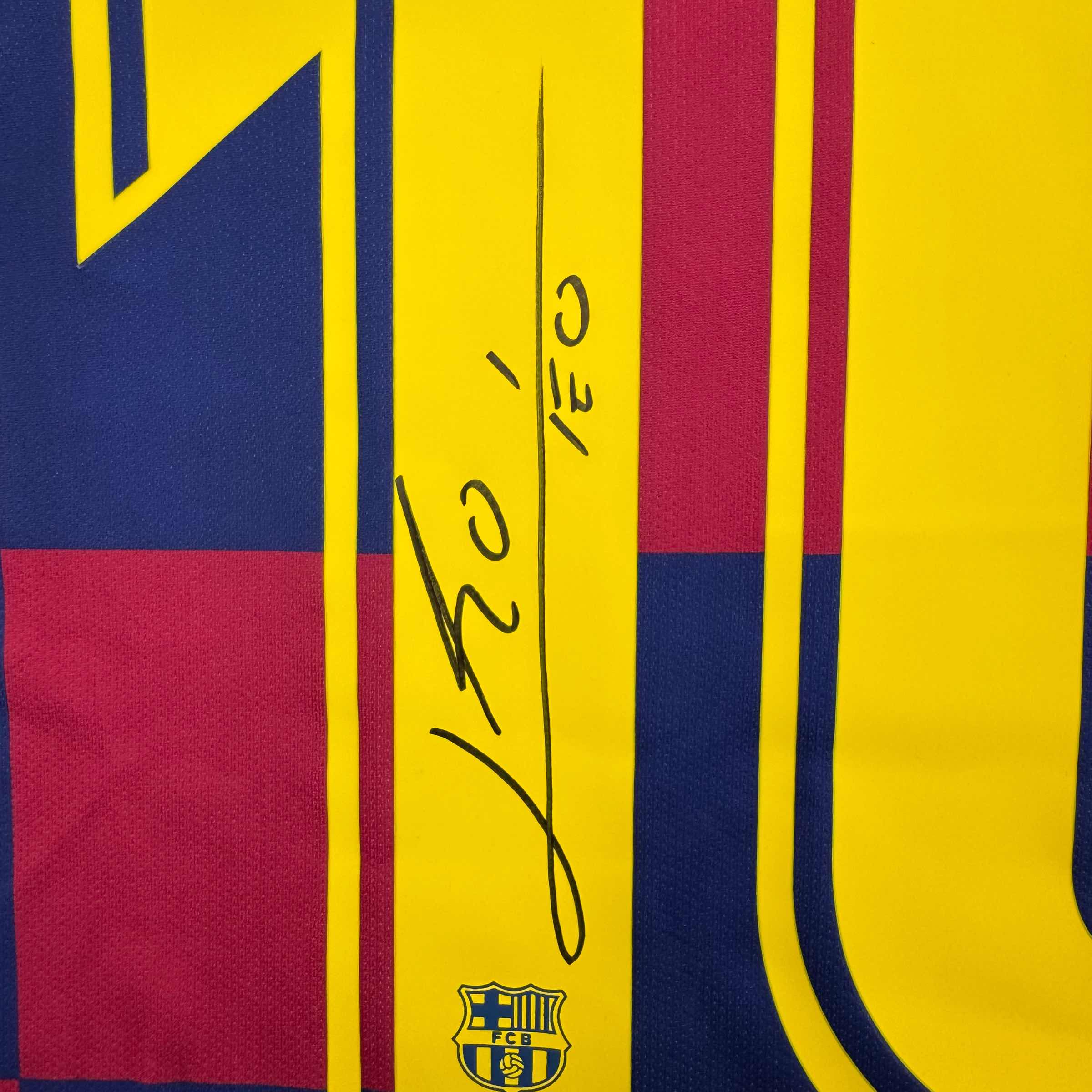 Autographed Lionel Leo Messi FC Barcelona Soccer Jersey