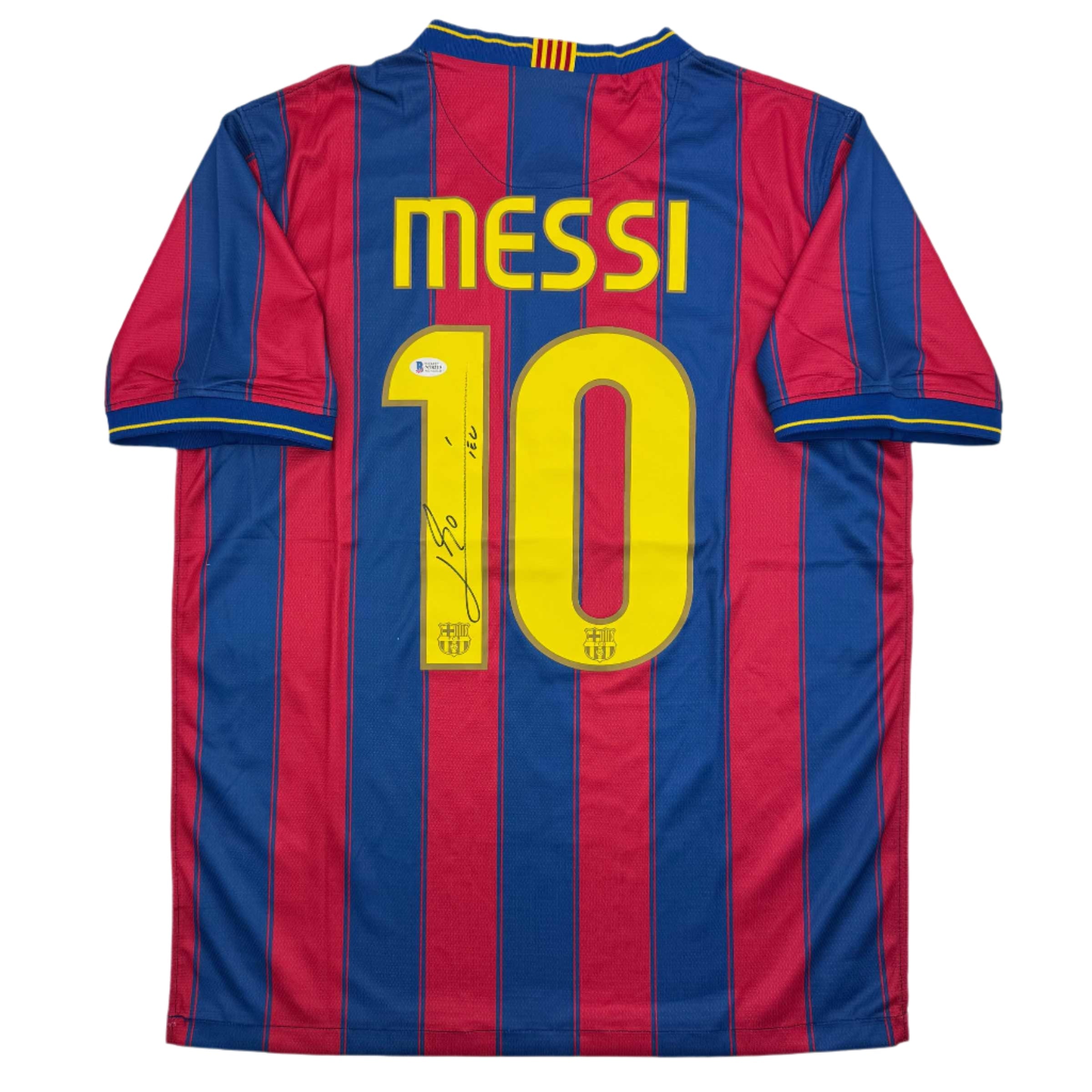 Autographed Lionel Leo Messi FC Barcelona Soccer Jersey