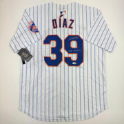 Autographed Edwin Diaz "2025 All-Star" New York Pinstripe Jersey