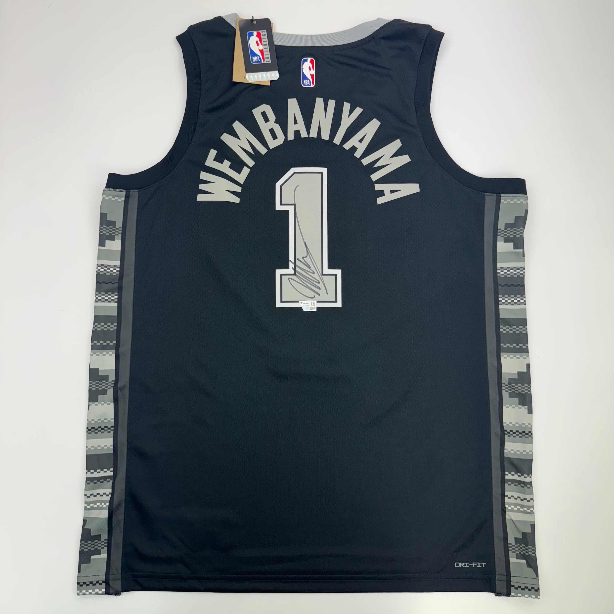Autographed San Antonio Spurs Victor Wembanyama Statement Edition Basketball Jersey