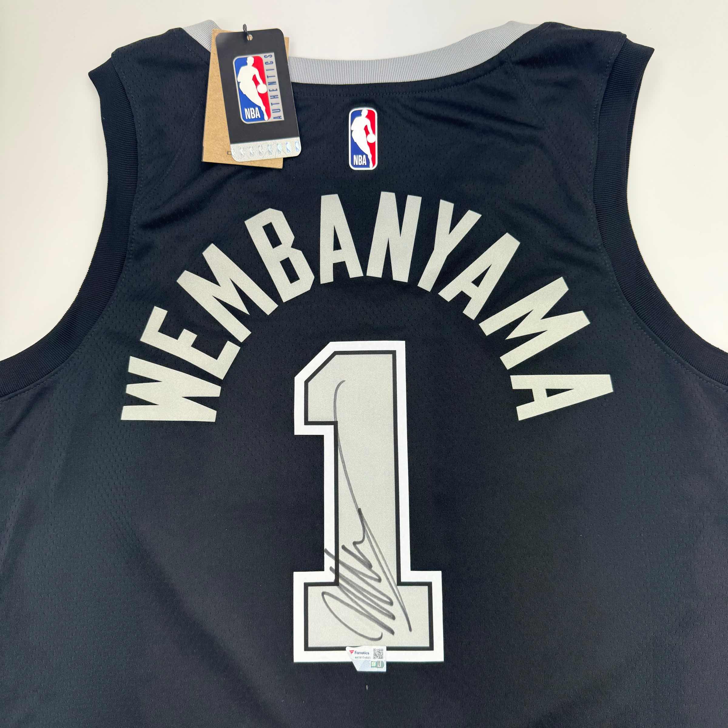 Autographed San Antonio Spurs Victor Wembanyama Statement Edition Basketball Jersey