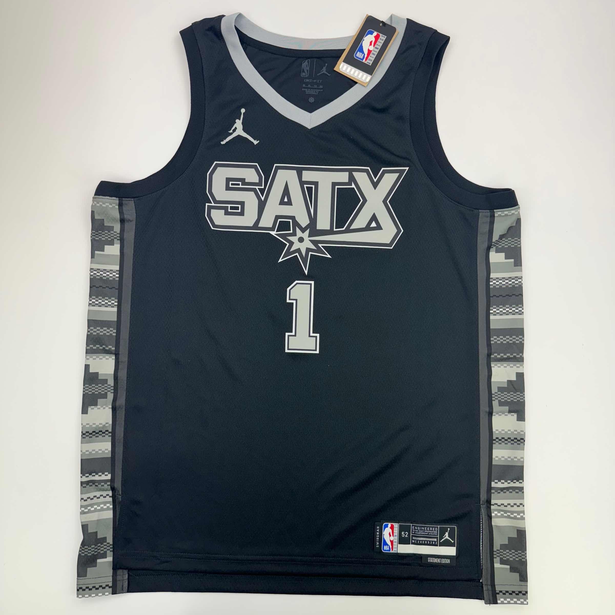 Autographed San Antonio Spurs Victor Wembanyama Statement Edition Basketball Jersey