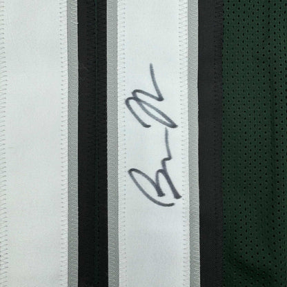 Framed Autographed/Signed Bryce Huff 35x39 Philadelphia Green Football Jersey JSA COA