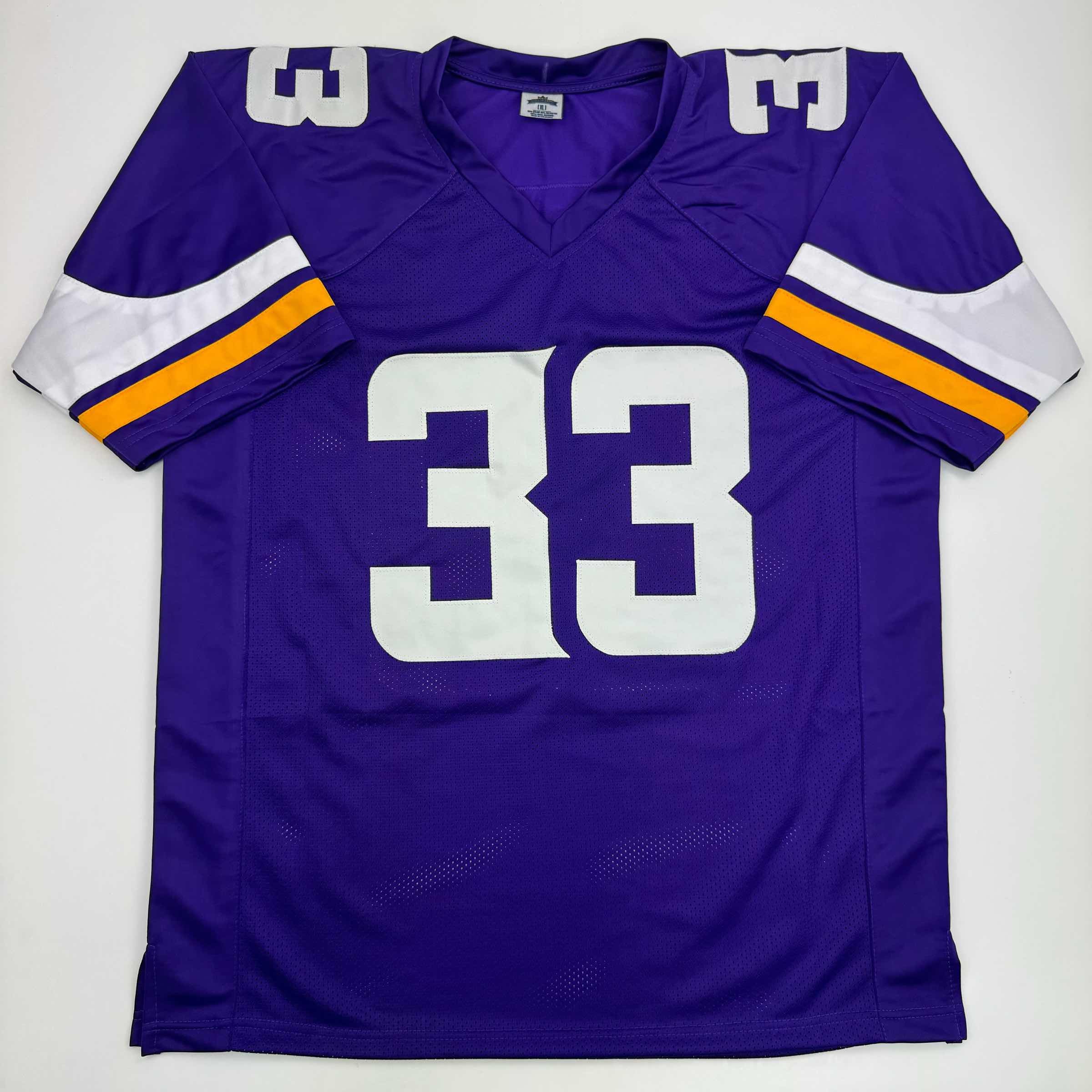 Autographed Aaron Jones Minnesota Purple Football Jersey