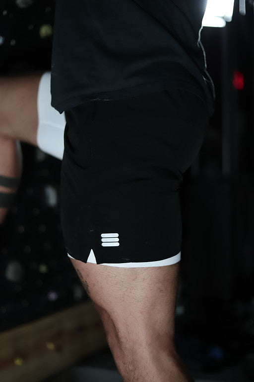 Men's V1 Black Athletic Shorts