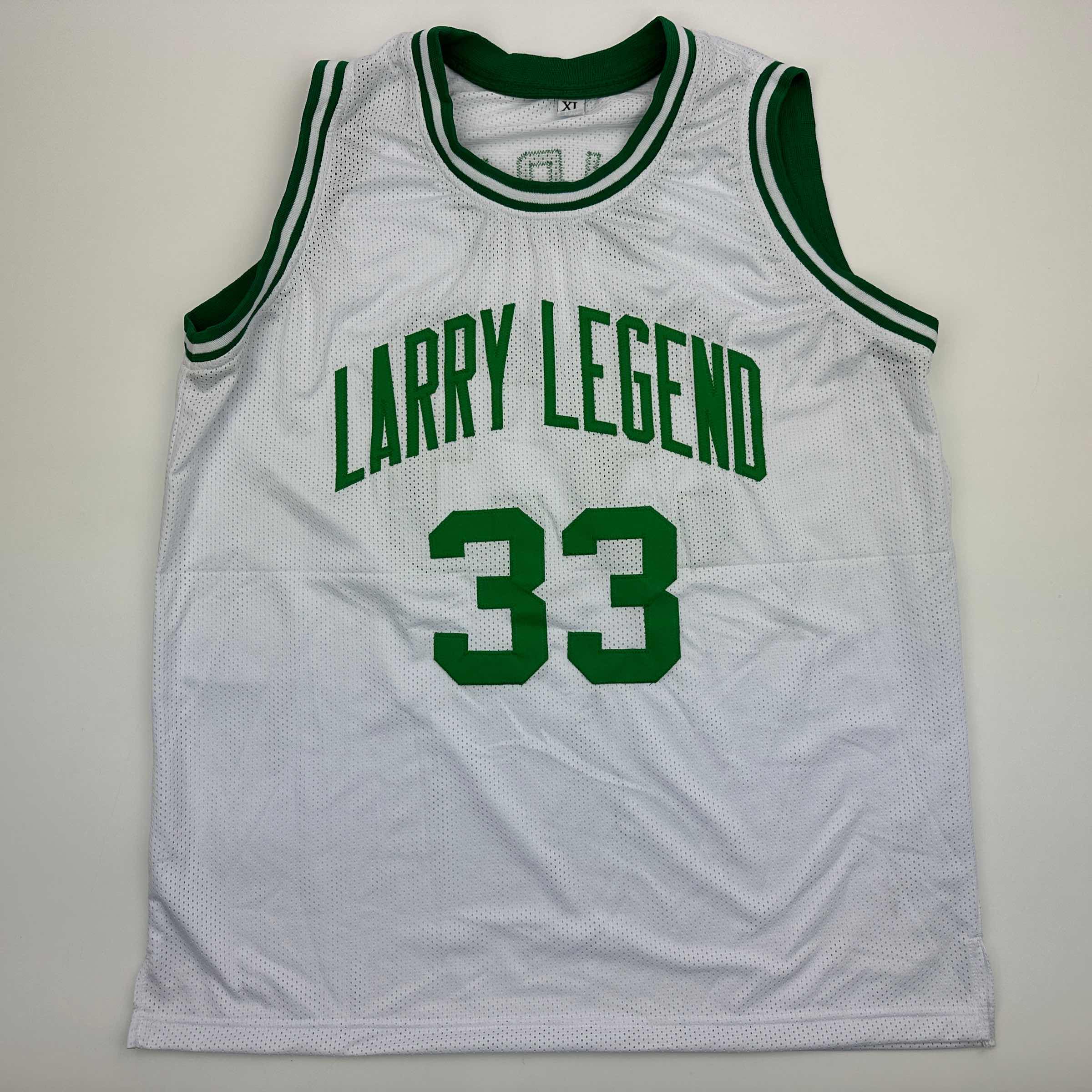 Autographed Boston Celtics Larry Bird White Basketball Jersey