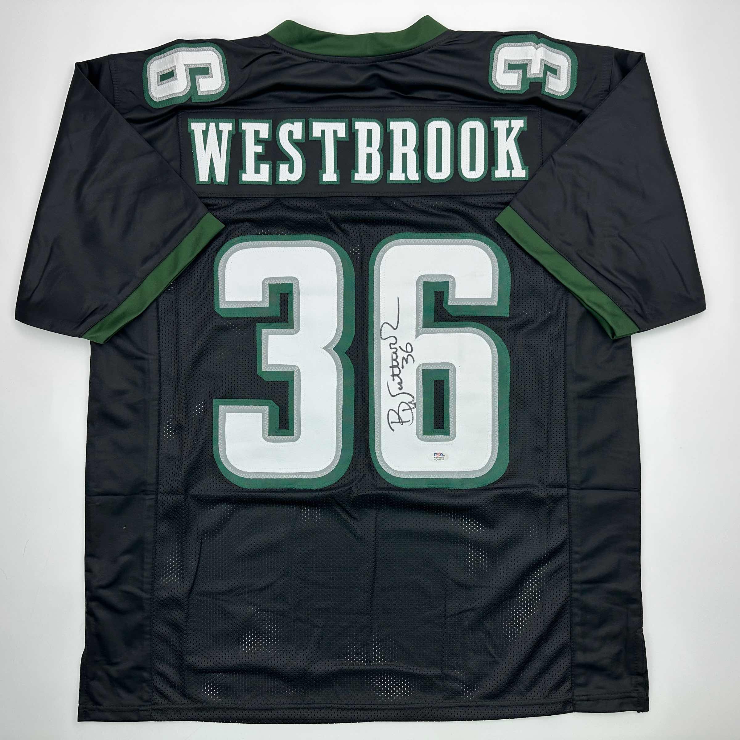Autographed Philadelphia Eagles Brian Westbrook Black Football Jersey