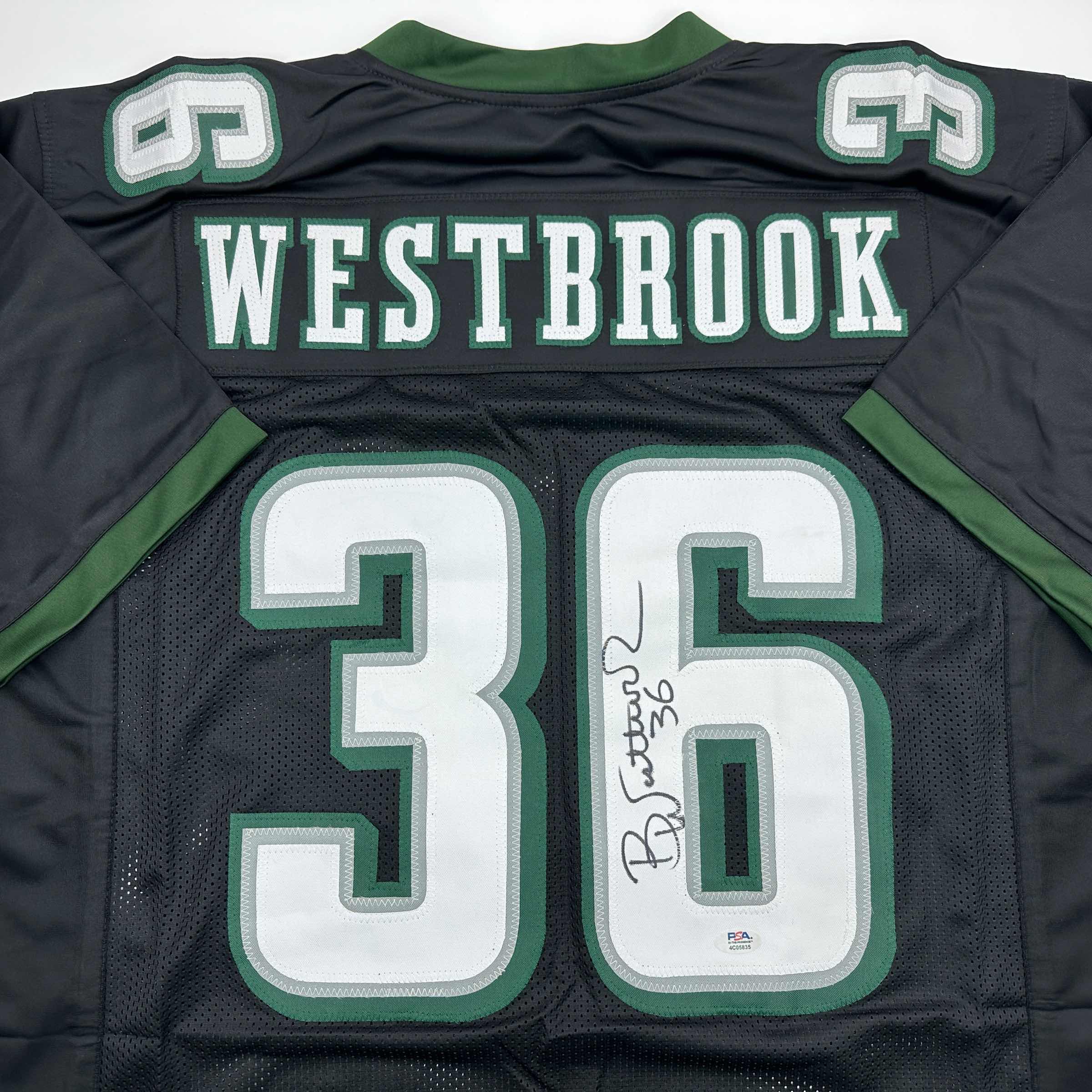 Autographed Philadelphia Eagles Brian Westbrook Black Football Jersey