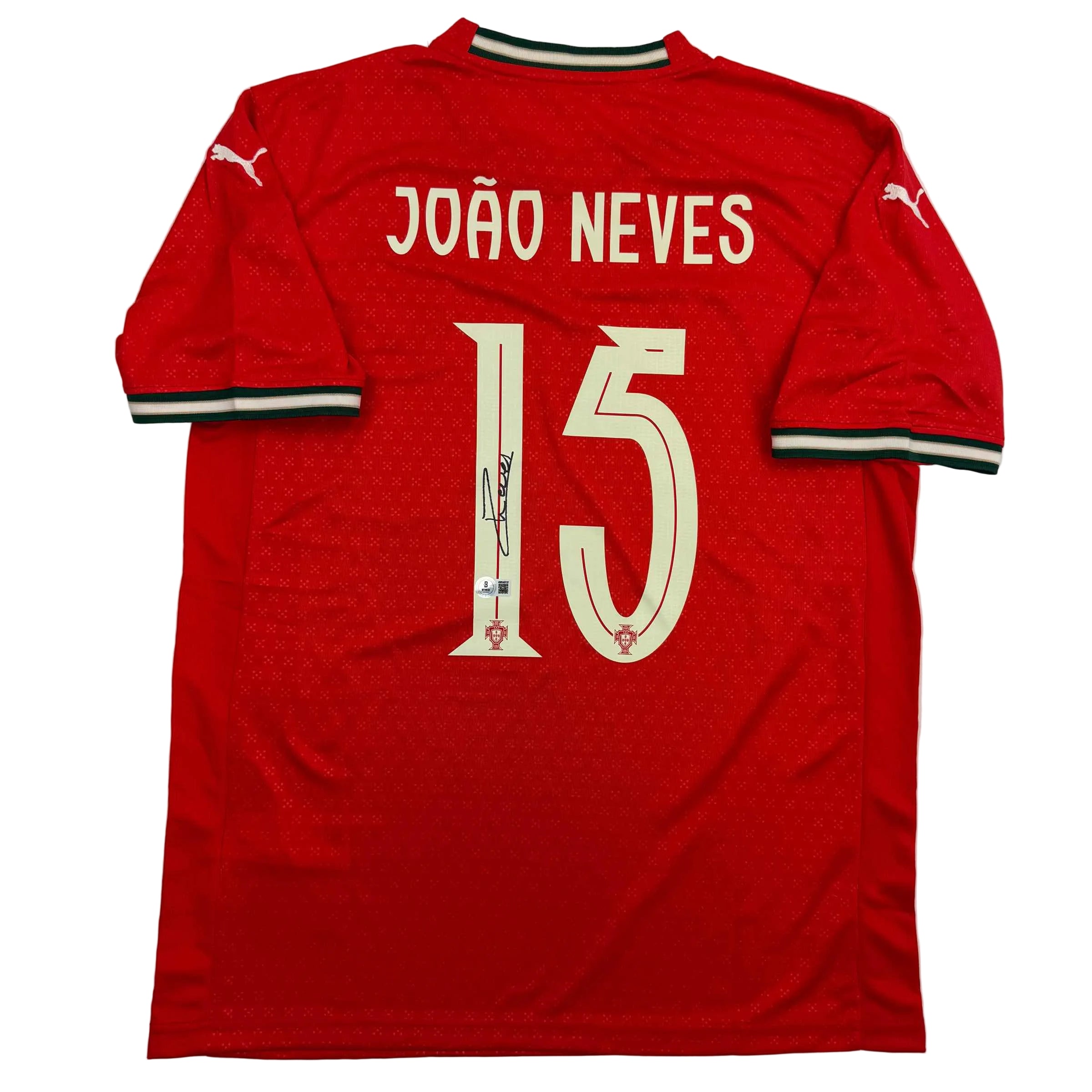 Autographed Joao Neves Portugal Soccer Team World Cup Jersey