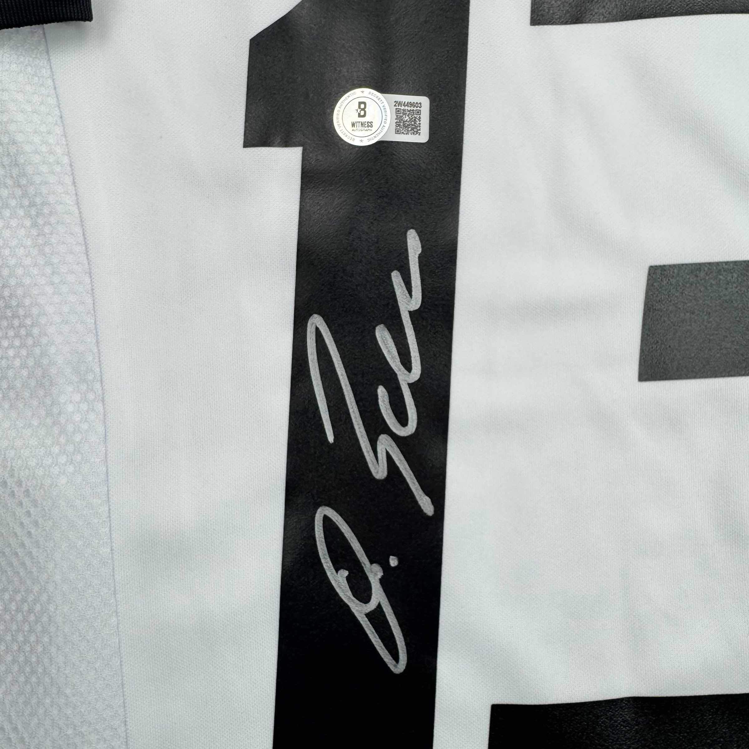 Autographed Michael Ballack Germany White Soccer World Cup Jersey