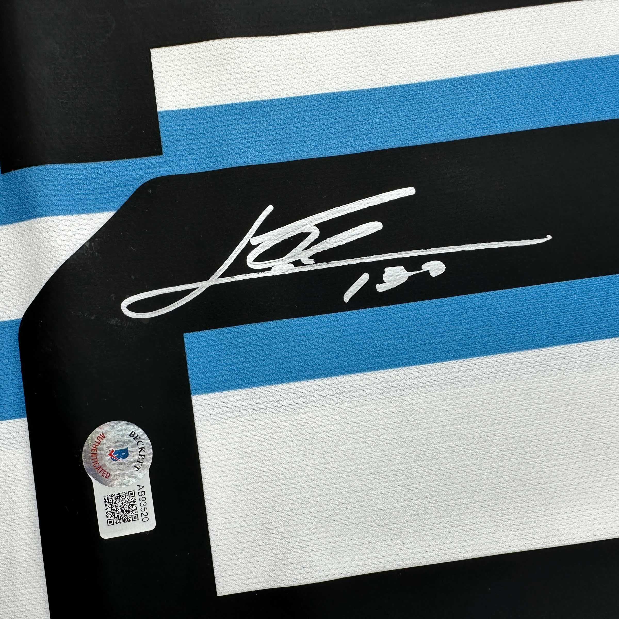 Autographed Lionel Leo Messi Argentina Blue/White Soccer Jersey