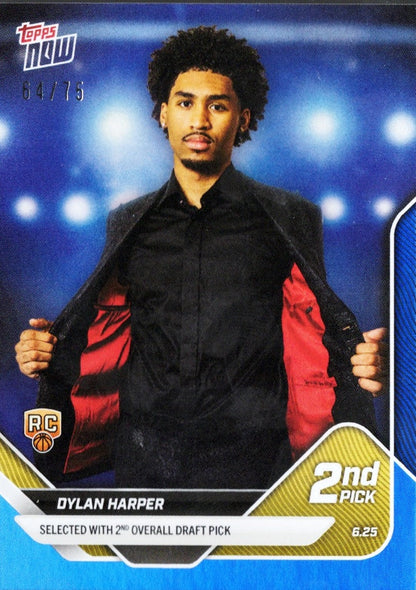 San Antonio Spurs Dylan Harper 2025 Rookie Basketball Card