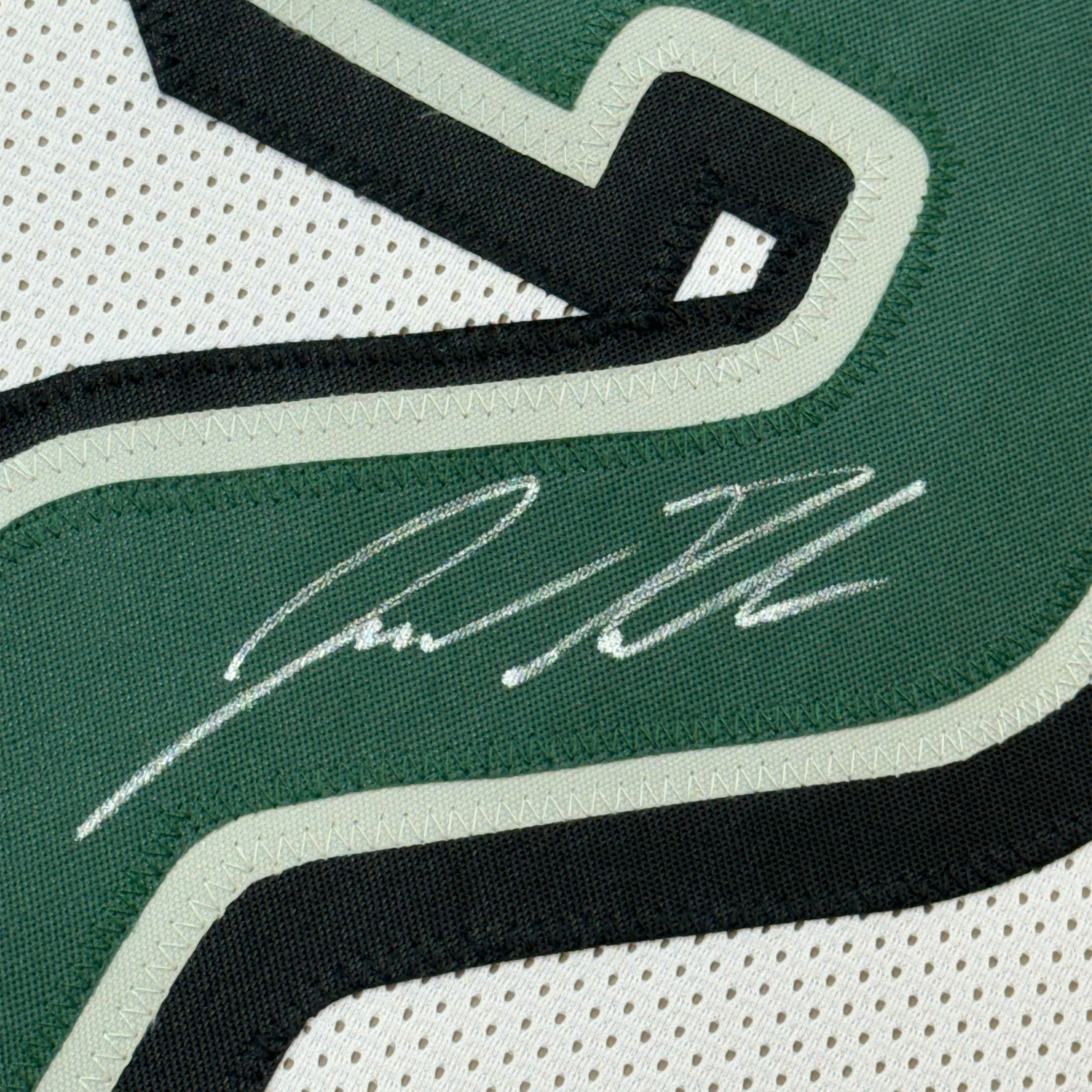 Framed Autographed/Signed Jason Kelce 35x39 Philadelphia White Football Jersey PSA/DNA COA