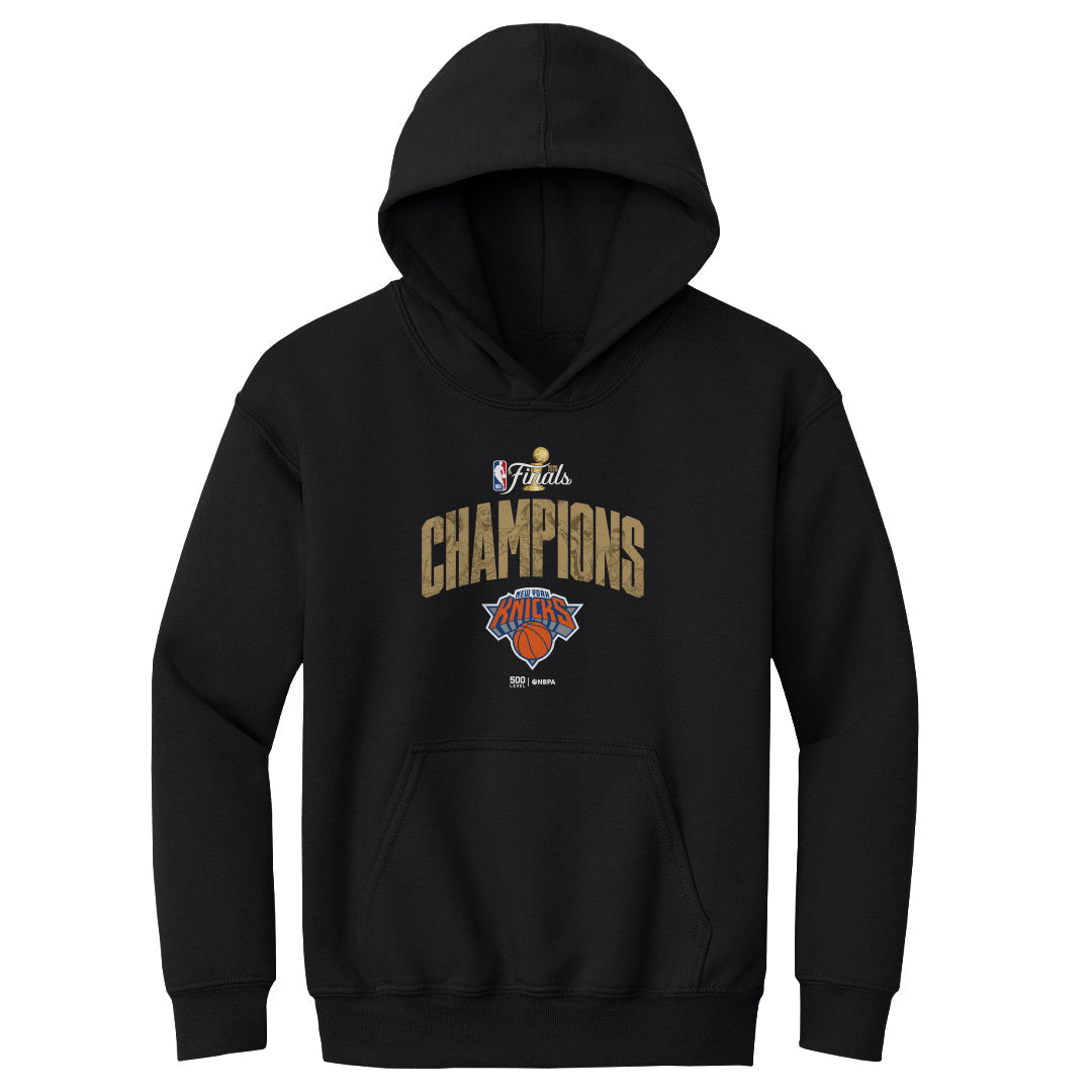 New York Knicks NBA Finals 2026 Champions WHT Kids Hoodie