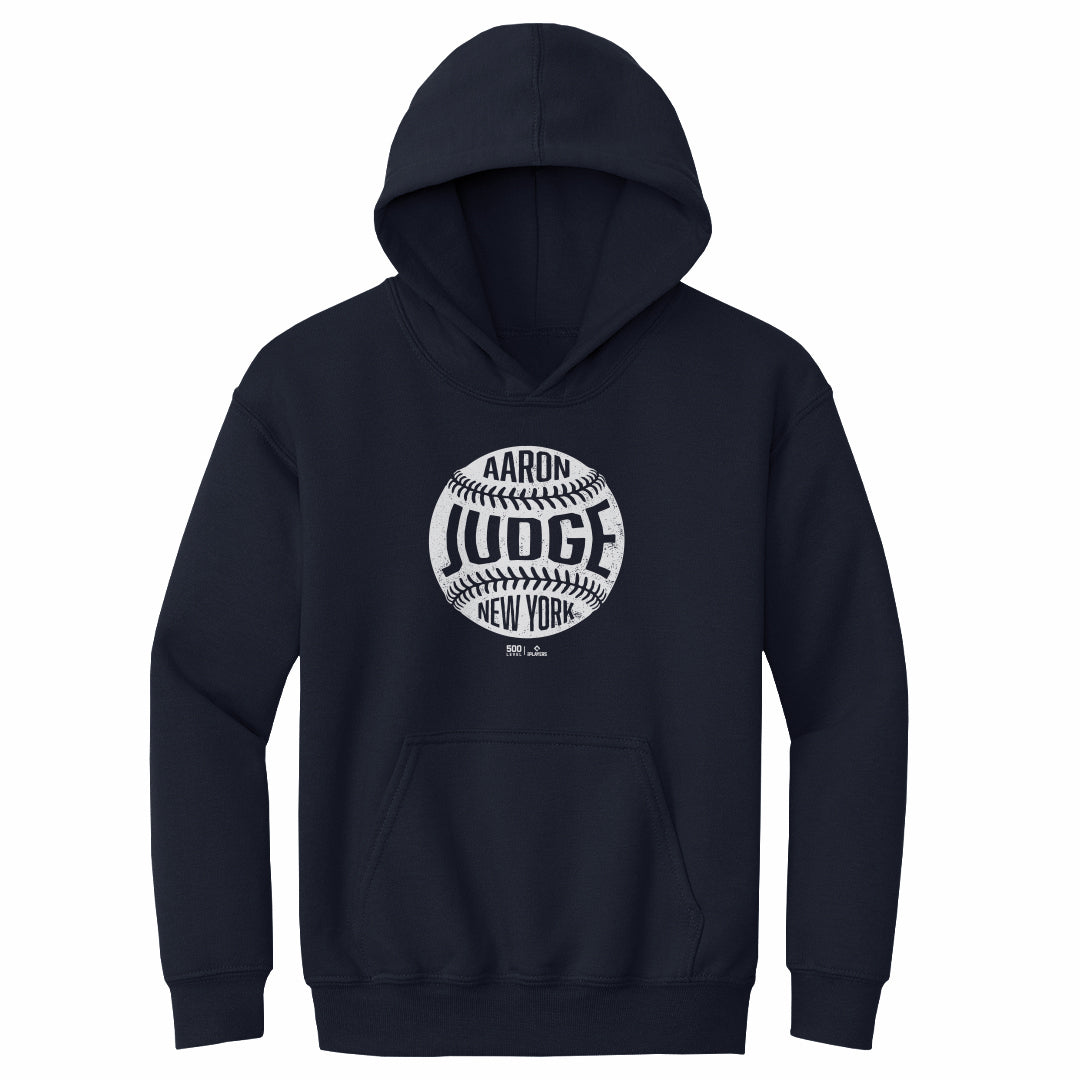 Aaron Judge New York Y Vintage Baseball WHT Kids Hoodie