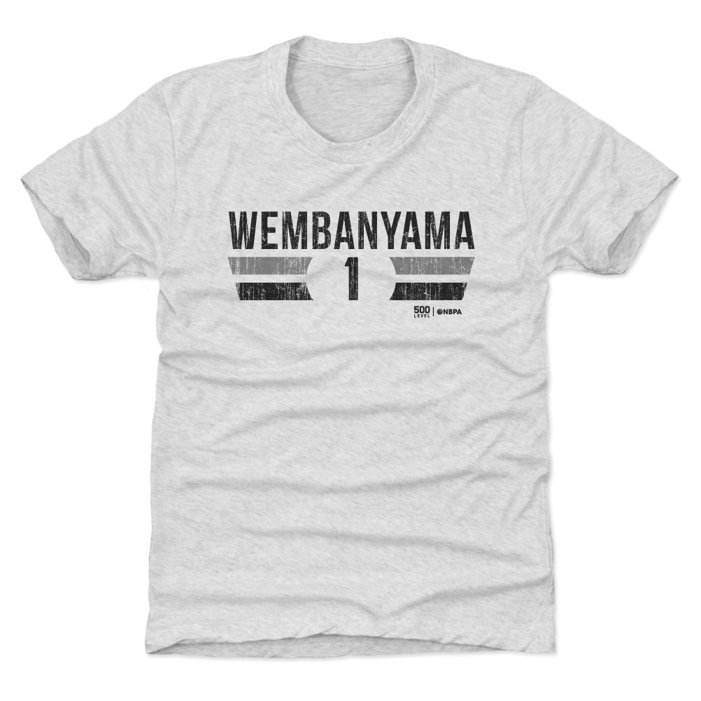 Victor Wembanyama San Antonio Spurs Font Kids T-Shirt