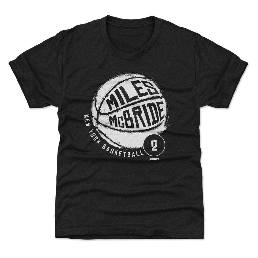 Miles McBride New York Basketball WHT Kids T-Shirt