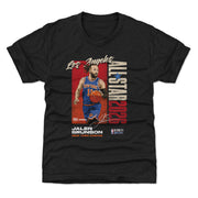 Jalen Brunson New York Knicks 2026 NBA All-Star Vertical WHT Kids T-Shirt
