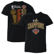 New York Knicks NBA Finals 2026 Champions Roster F&B WHT Kids T-Shirt