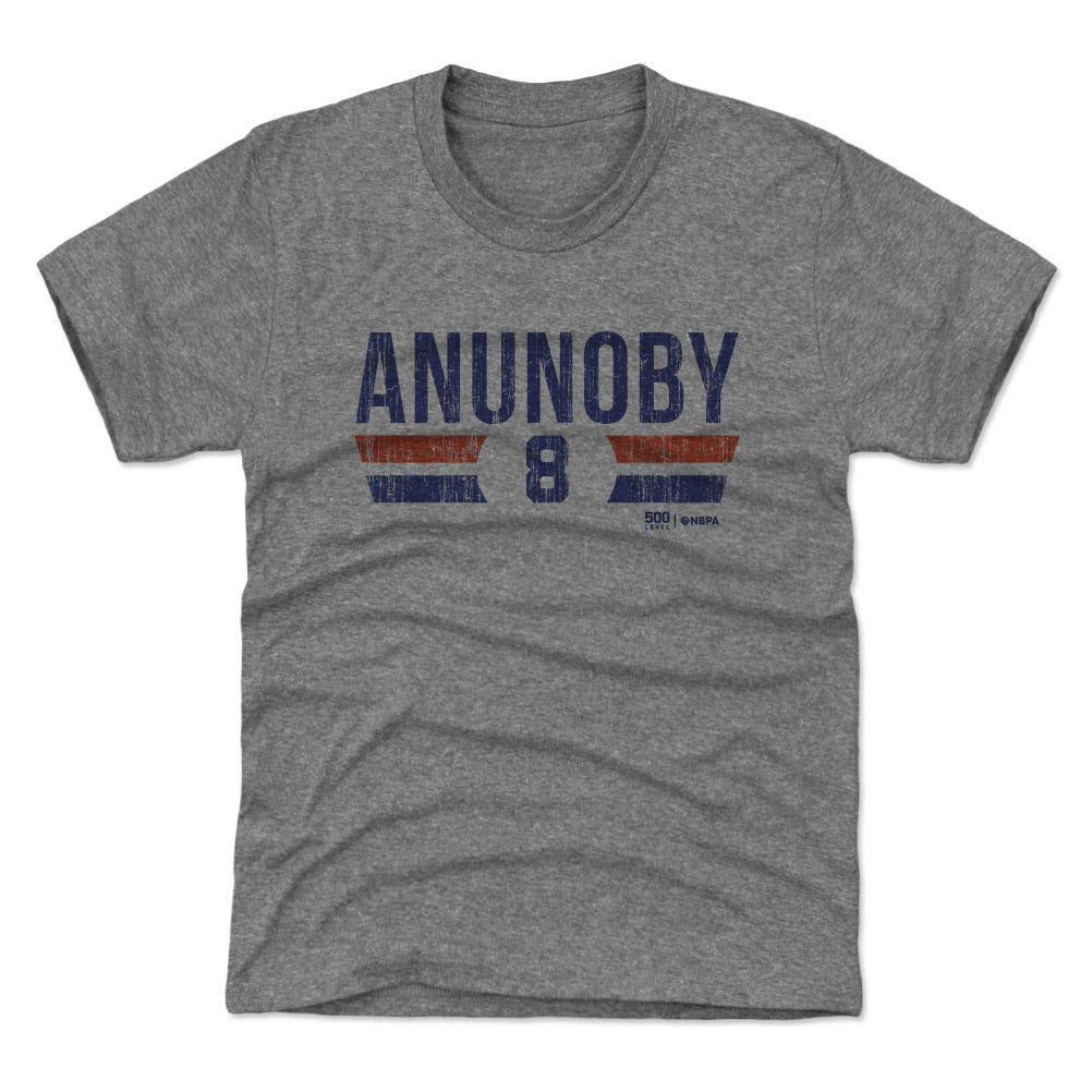 OG Anunoby New York Knicks Font Kids T-Shirt