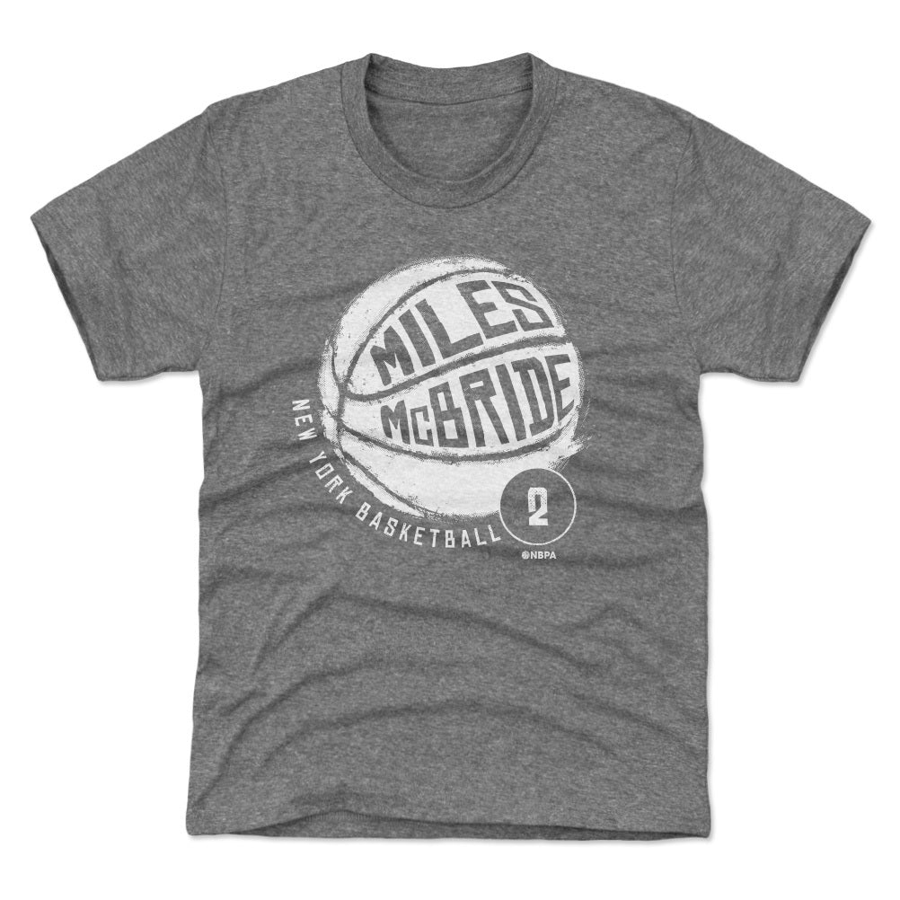 Miles McBride New York Basketball WHT Kids T-Shirt